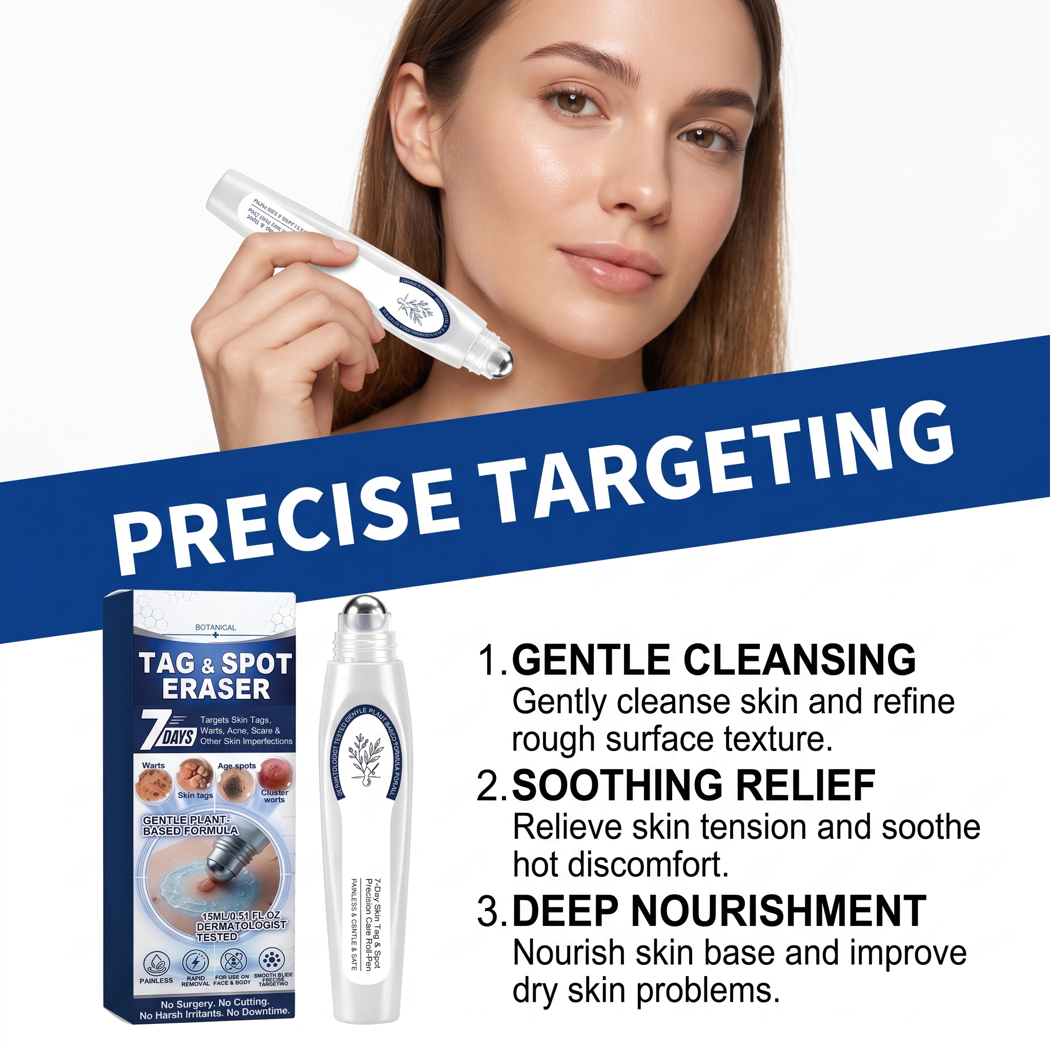 Skin Care Nourishing Repair Pen For Daily Facial Body Deep Moisturizing Gentle Sensitive Skin