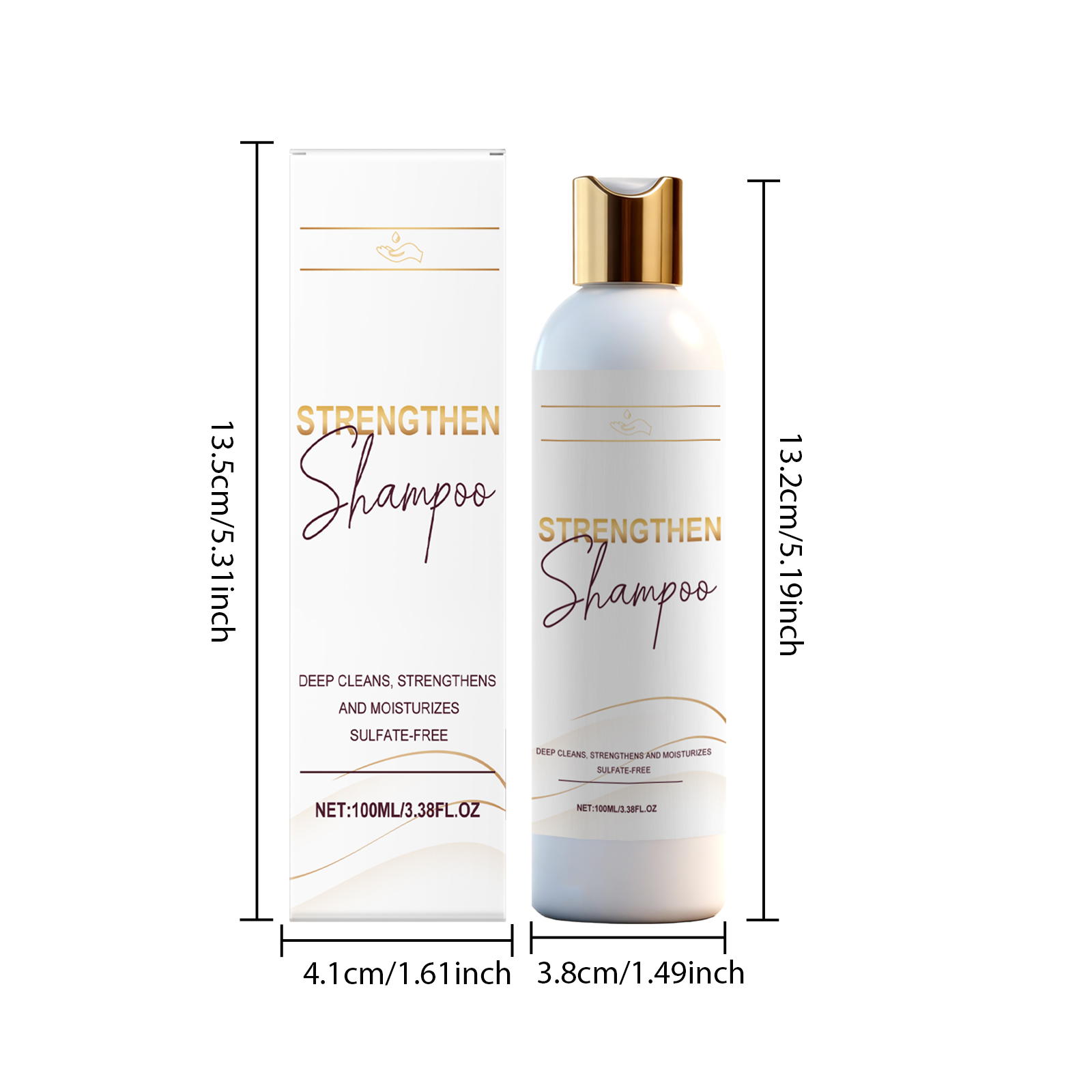 Nourishing Hair Shampoo Plant Essence Formula Mild Clean Scalp Moisturize Smooth Shiny Hair
