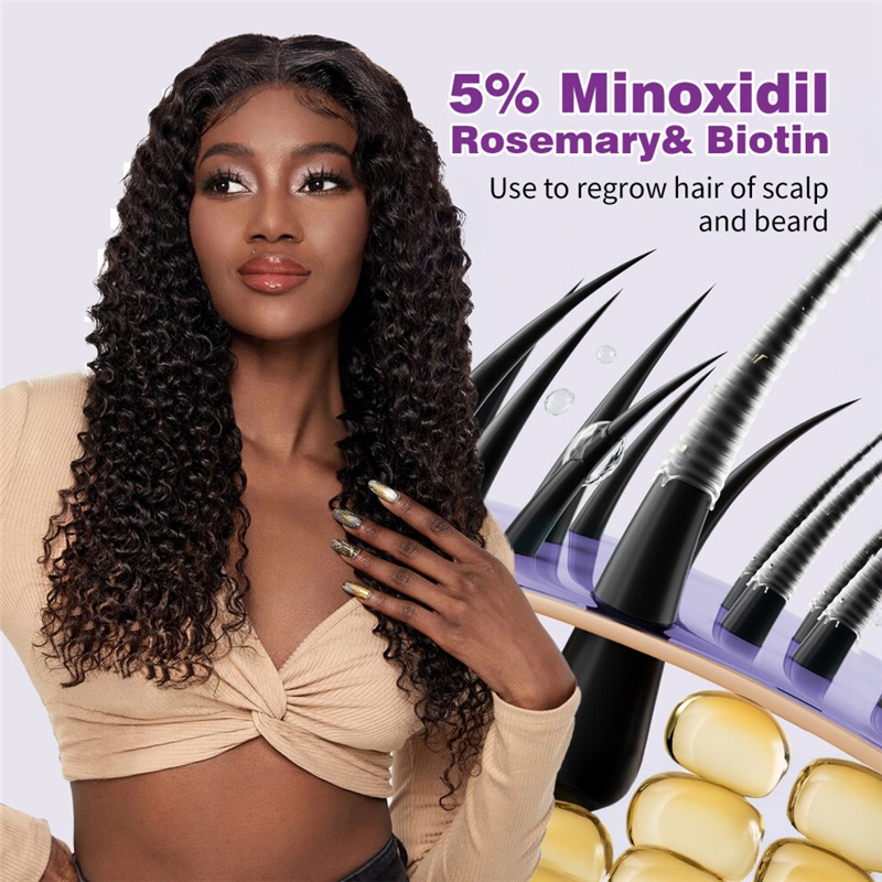 2PCS 60ML Minoxidil 5% Rosemary and Biotin Hair Spray Hair Growth Spray