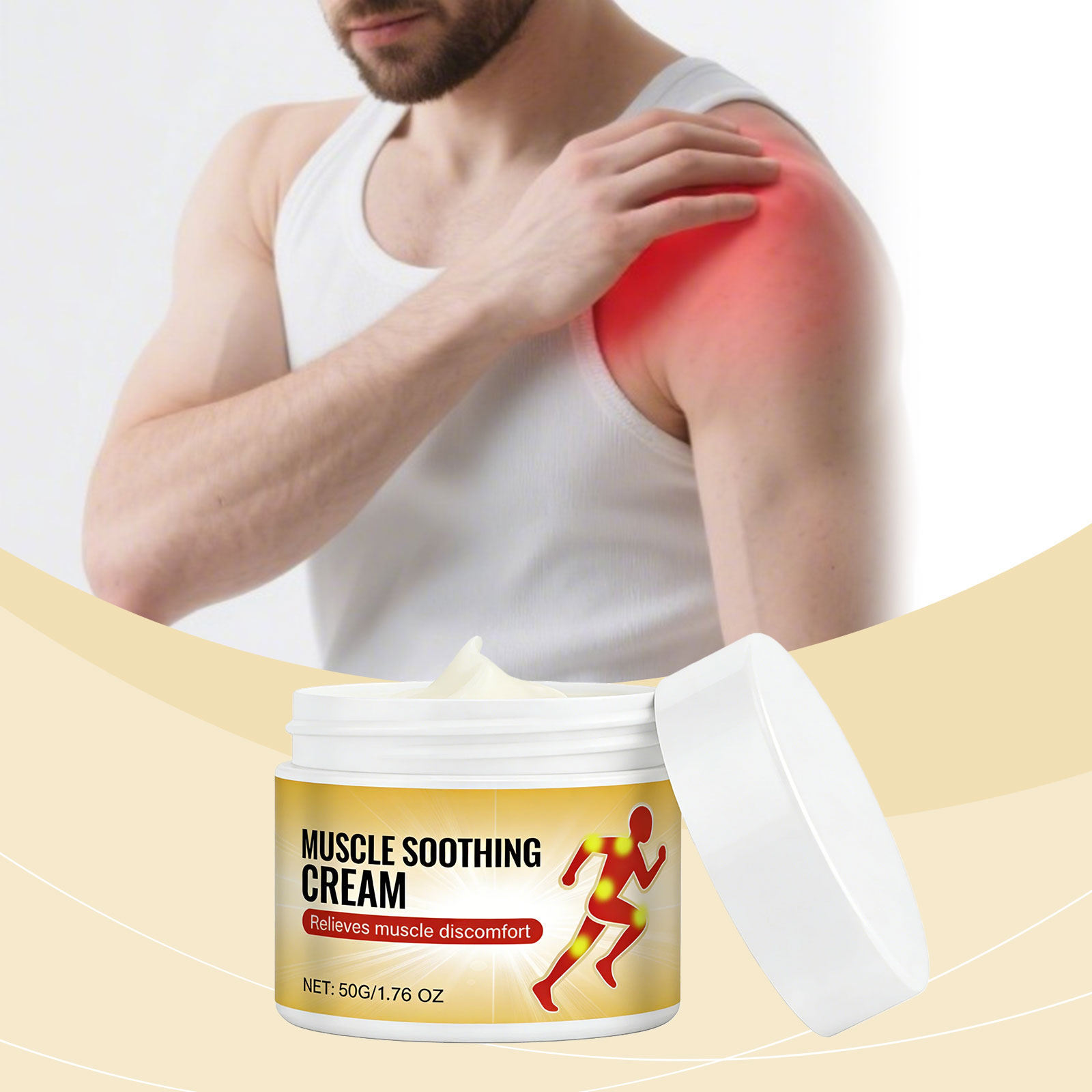 Body Care Cream Mild Gentle Care Body Joints Knees Daily Comfort Moisturizing External Massage Smear Ointment