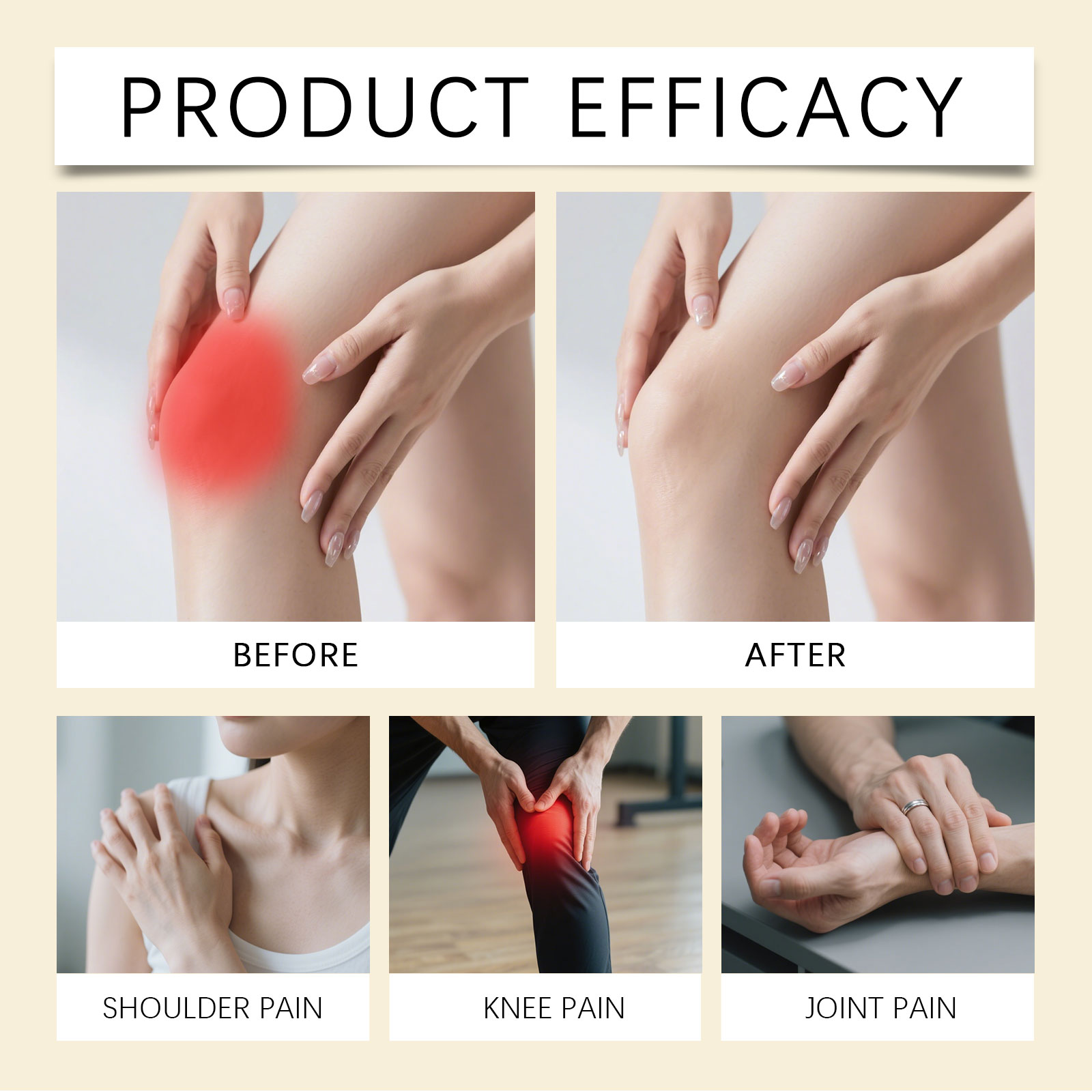 Body Care Cream Mild Gentle Care Body Joints Knees Daily Comfort Moisturizing External Massage Smear Ointment