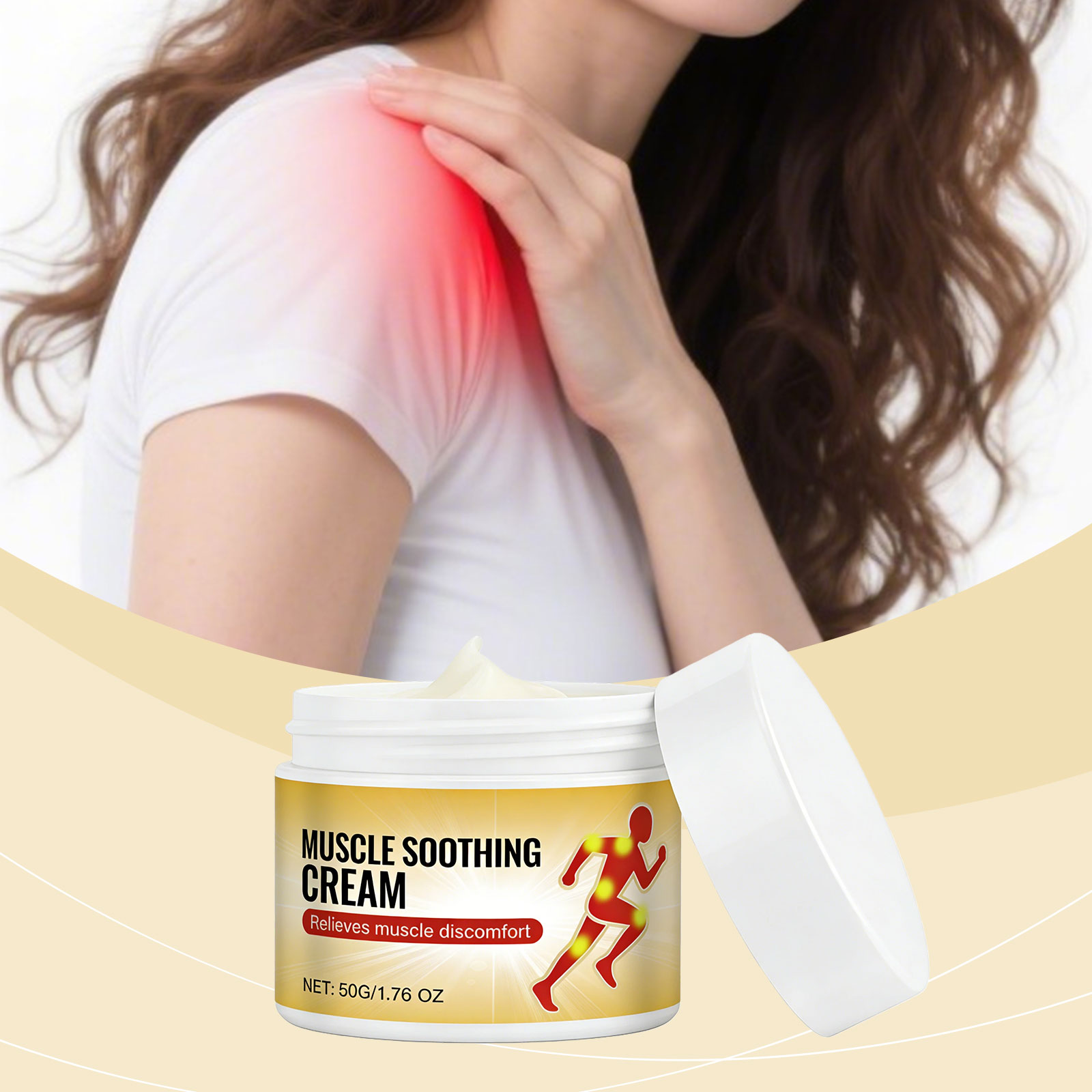 Body Care Cream Mild Gentle Care Body Joints Knees Daily Comfort Moisturizing External Massage Smear Ointment
