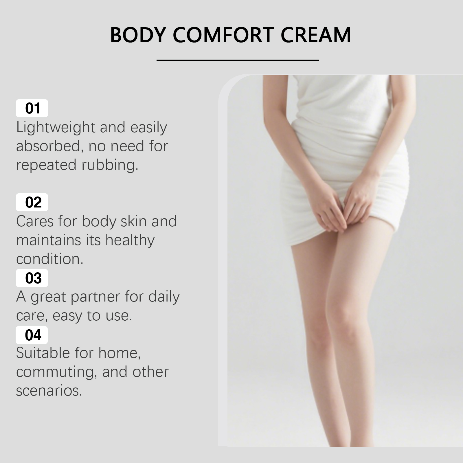 Body Care Cream Tender Skin Hydrating Refreshing Non Sticky Full Body Moisturizing Daily External Smearing Lotion