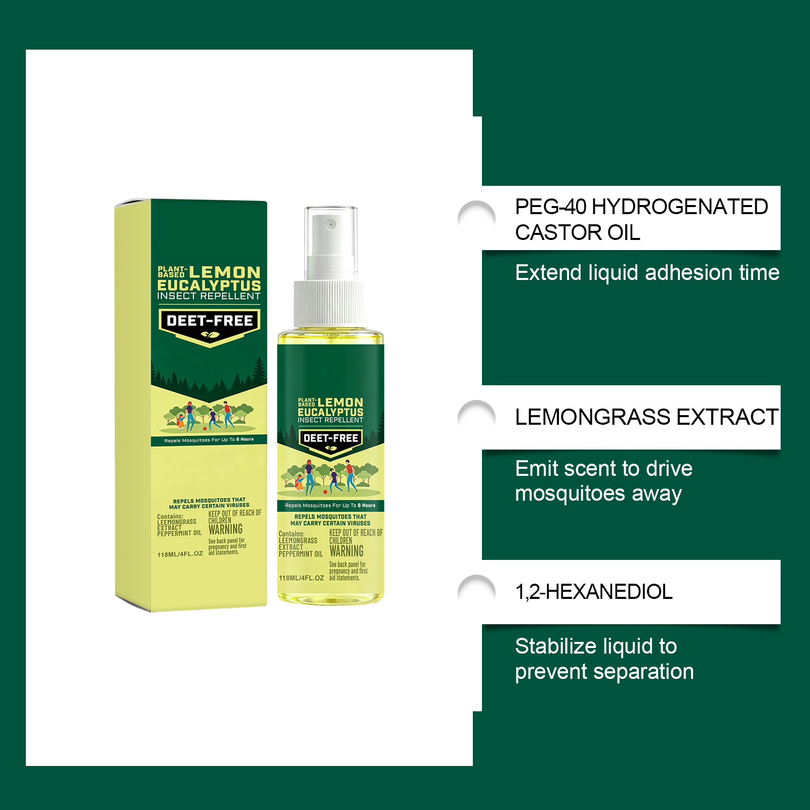 Mosquito Repellent Liquid Mild Formula Portable Easy Use Indoor Outdoor Daily Anti Bite Insect Protection Spray