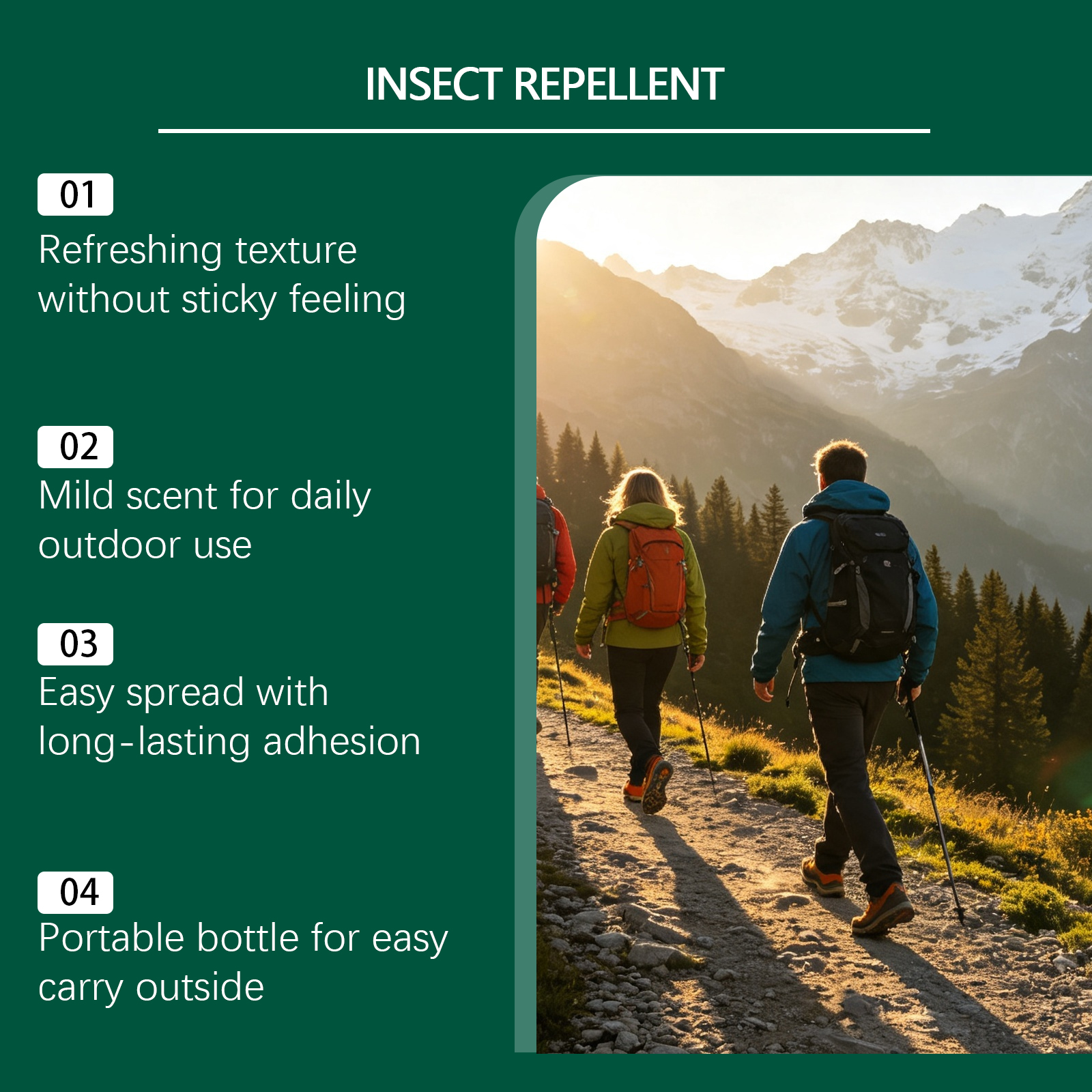Mosquito Repellent Liquid Mild Formula Portable Easy Use Indoor Outdoor Daily Anti Bite Insect Protection Spray