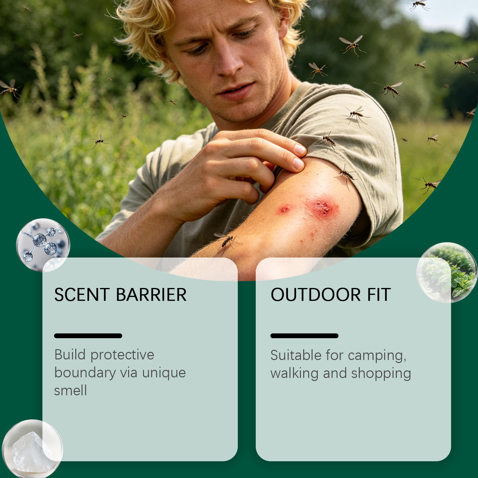 Mosquito Repellent Liquid Mild Formula Portable Easy Use Indoor Outdoor Daily Anti Bite Insect Protection Spray