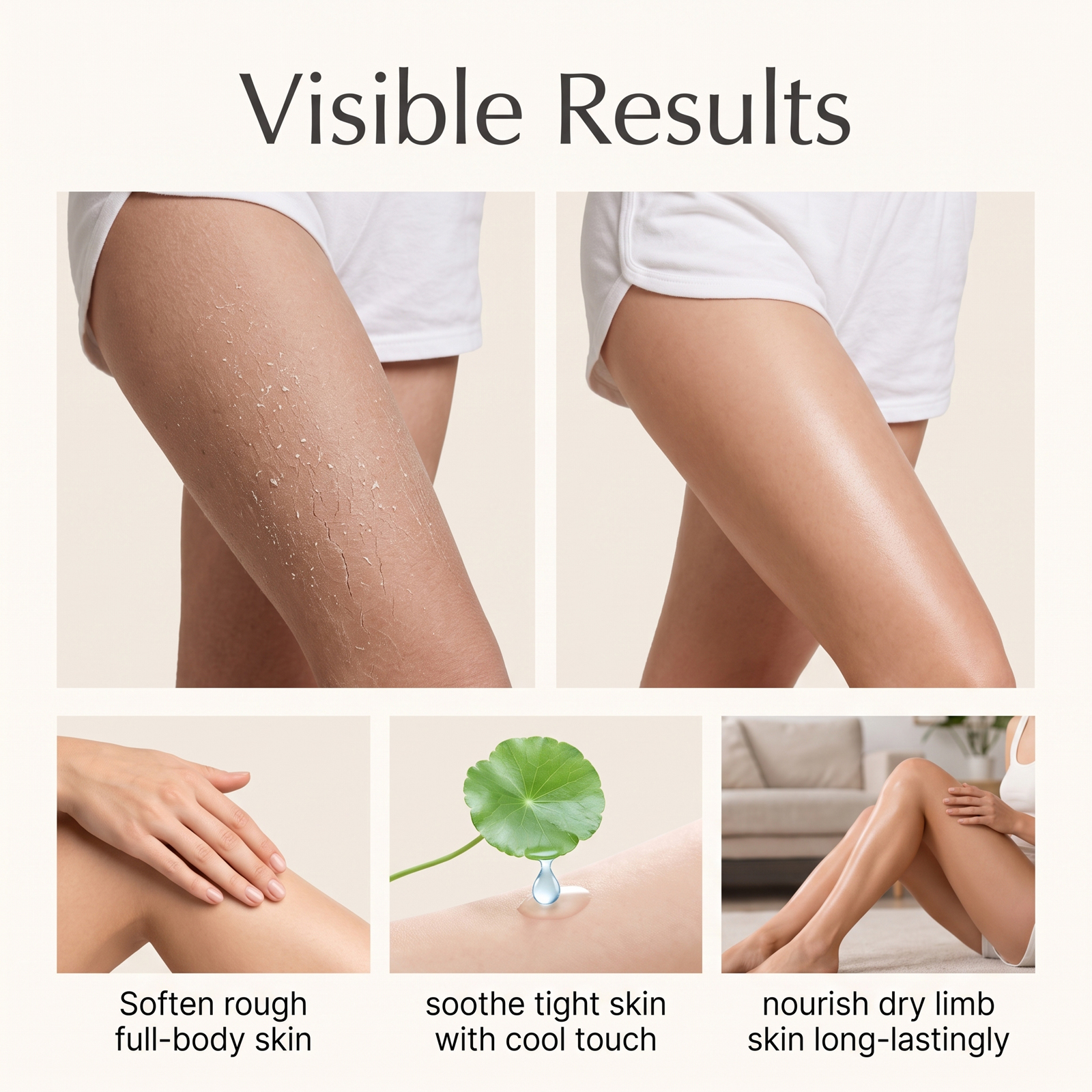 Body Care Cream Cool Gentle Mild Nourish Local Skin Daily Moisturizing Massage Protection Care