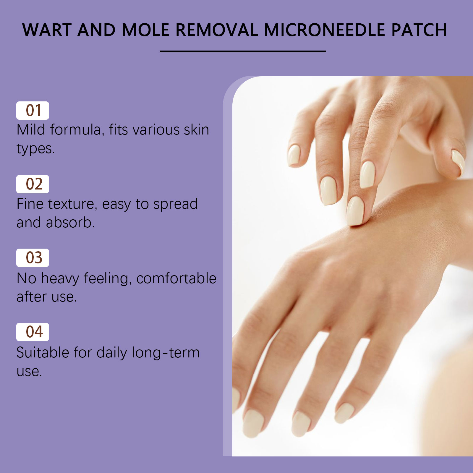 Skin Smoothing Care Patch Salicylic Acid Mild Clean Hand Foot Body Skin Gentle Moisturizing Smooth Rejuvenating