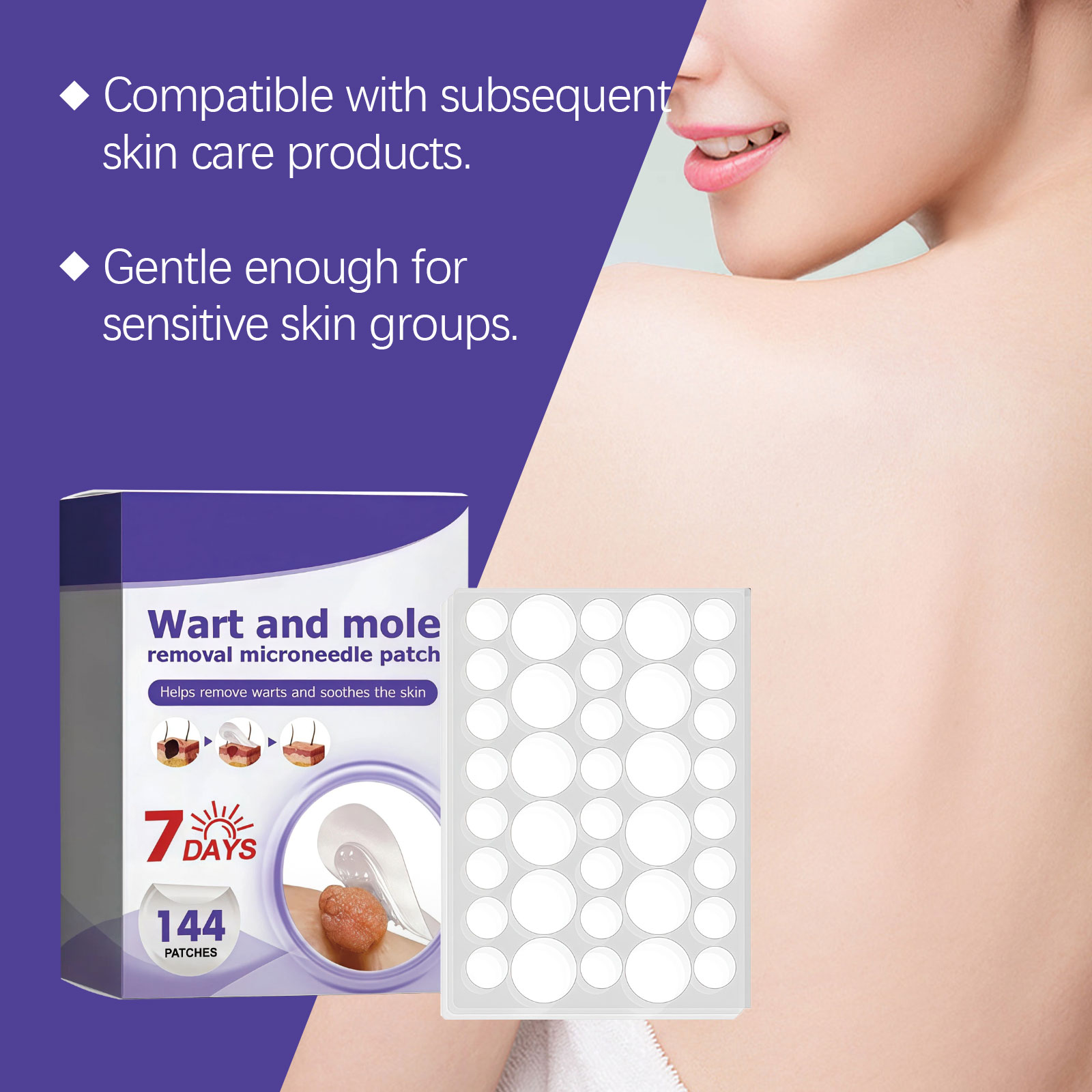 Skin Smoothing Care Patch Salicylic Acid Mild Clean Hand Foot Body Skin Gentle Moisturizing Smooth Rejuvenating