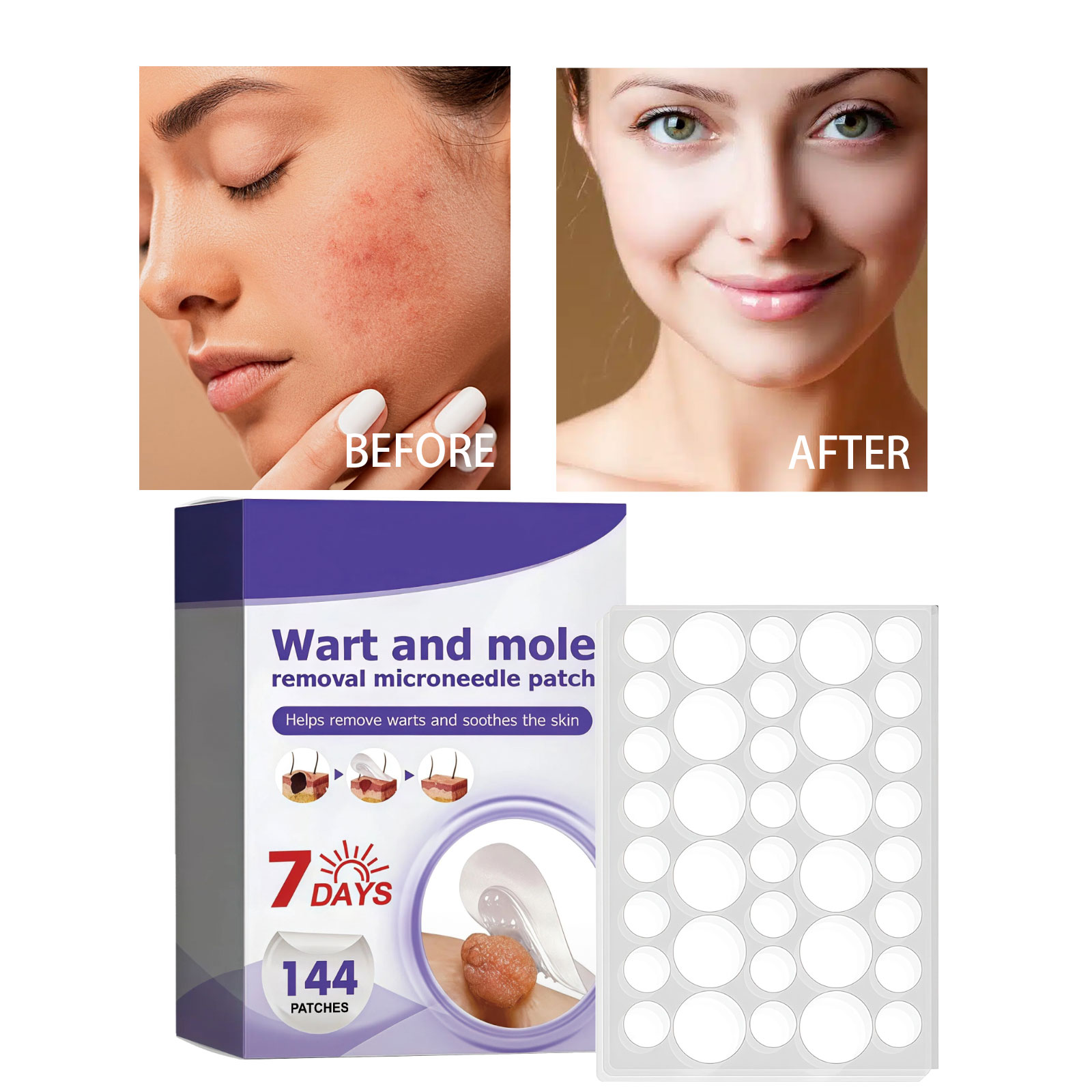 Skin Smoothing Care Patch Salicylic Acid Mild Clean Hand Foot Body Skin Gentle Moisturizing Smooth Rejuvenating