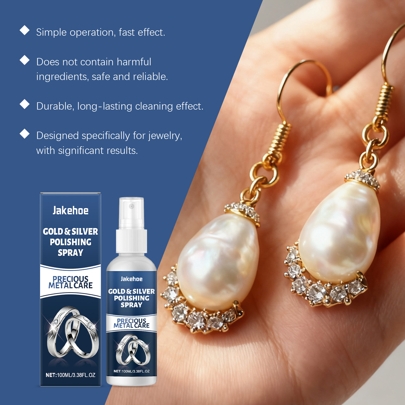 Jewelry Polishing Agent Cleansing Brightening Care Stain Remover Liquid For Jewelry Watch Chain Ornament Surface Maintenance