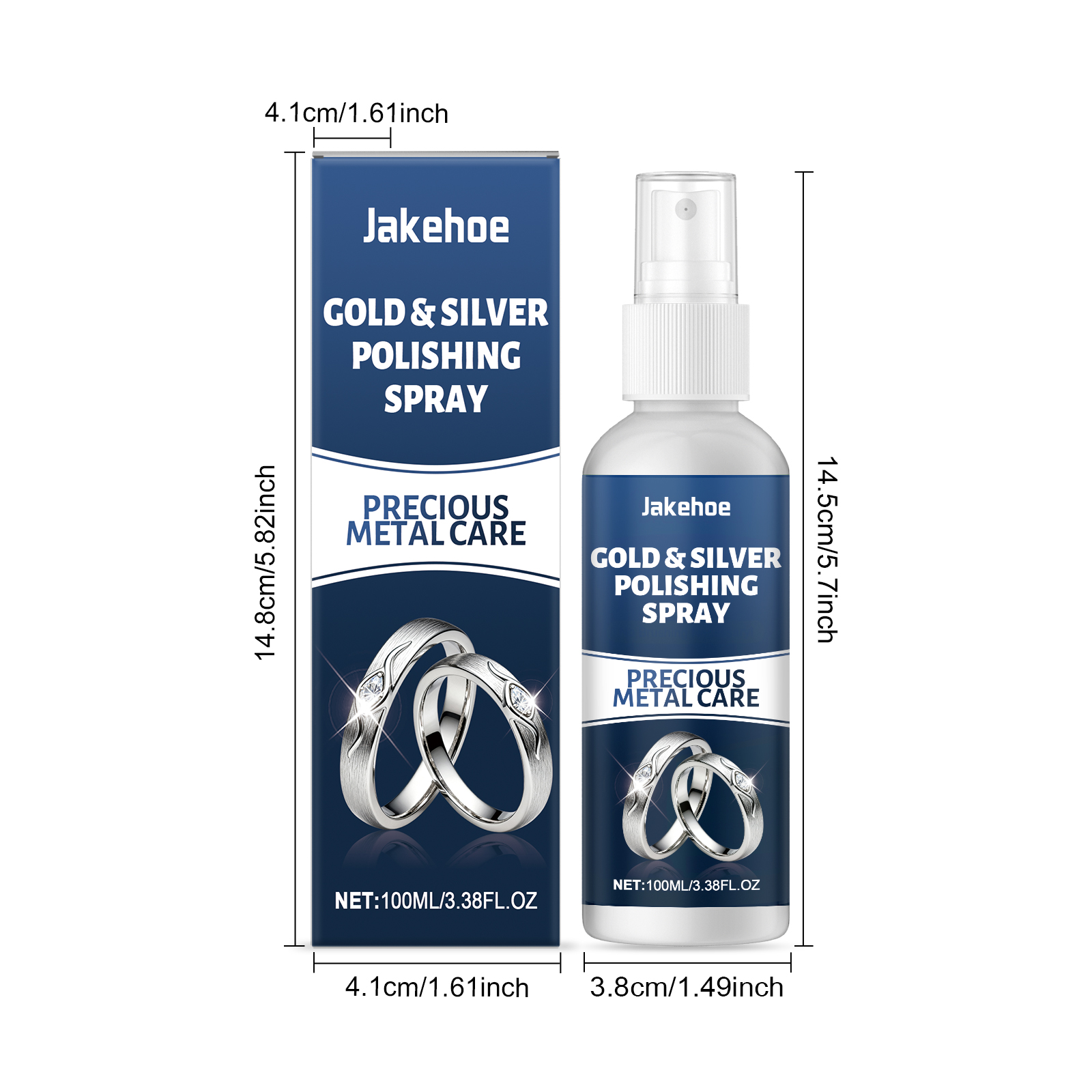 Jewelry Polishing Agent Cleansing Brightening Care Stain Remover Liquid For Jewelry Watch Chain Ornament Surface Maintenance