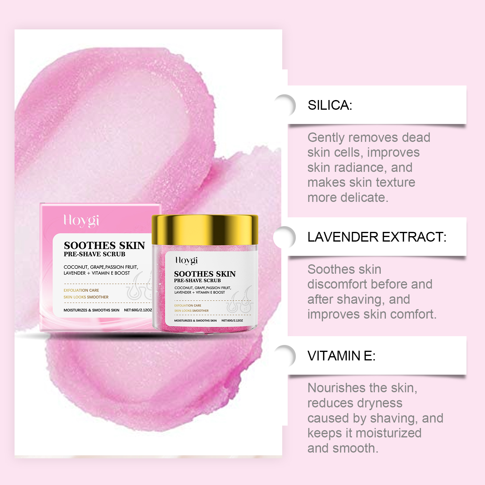 Exfoliating Scrub Before Hair Removal And Shaving Gentle Cleansing Care For Whole Body Smooth Moisturizing Hair Removal Scrub