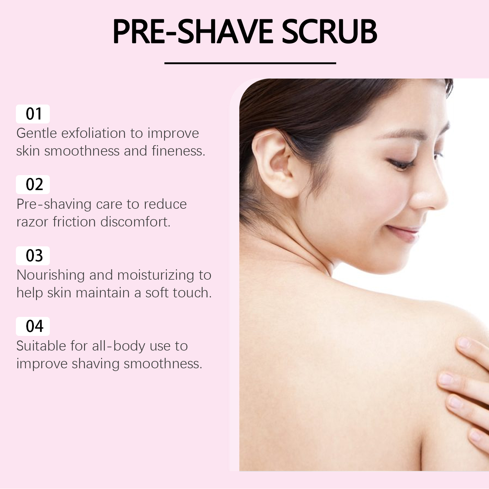 Exfoliating Scrub Before Hair Removal And Shaving Gentle Cleansing Care For Whole Body Smooth Moisturizing Hair Removal Scrub