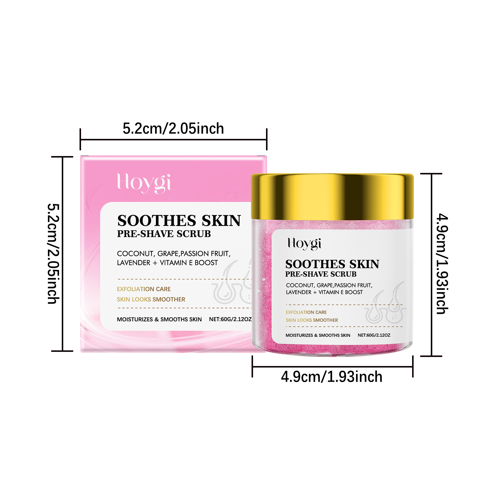 Exfoliating Scrub Before Hair Removal And Shaving Gentle Cleansing Care For Whole Body Smooth Moisturizing Hair Removal Scrub