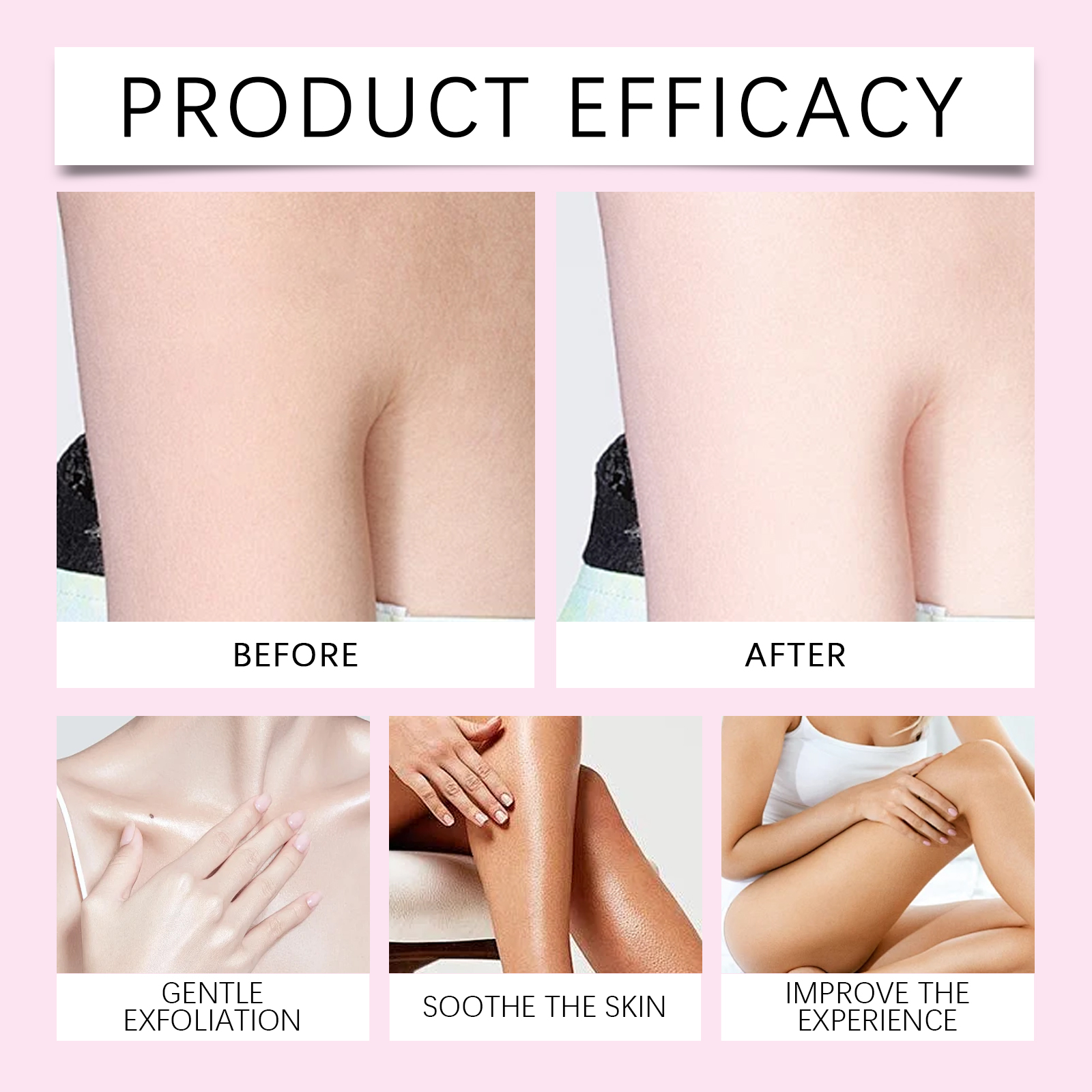 Exfoliating Scrub Before Hair Removal And Shaving Gentle Cleansing Care For Whole Body Smooth Moisturizing Hair Removal Scrub
