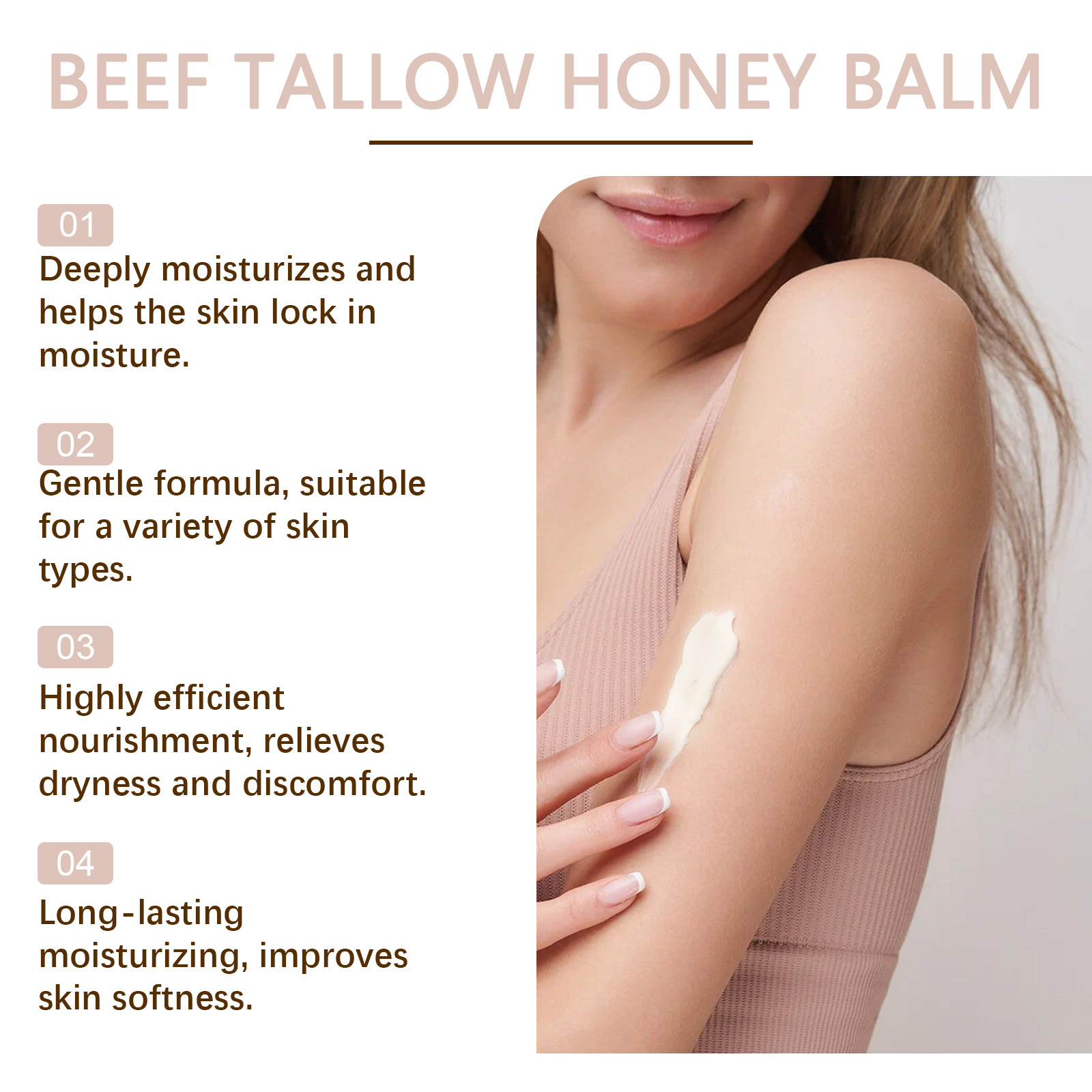Multi Functional Moisturizing Cream Body Face Hydrating Light Honey Skin Care Essence Soft