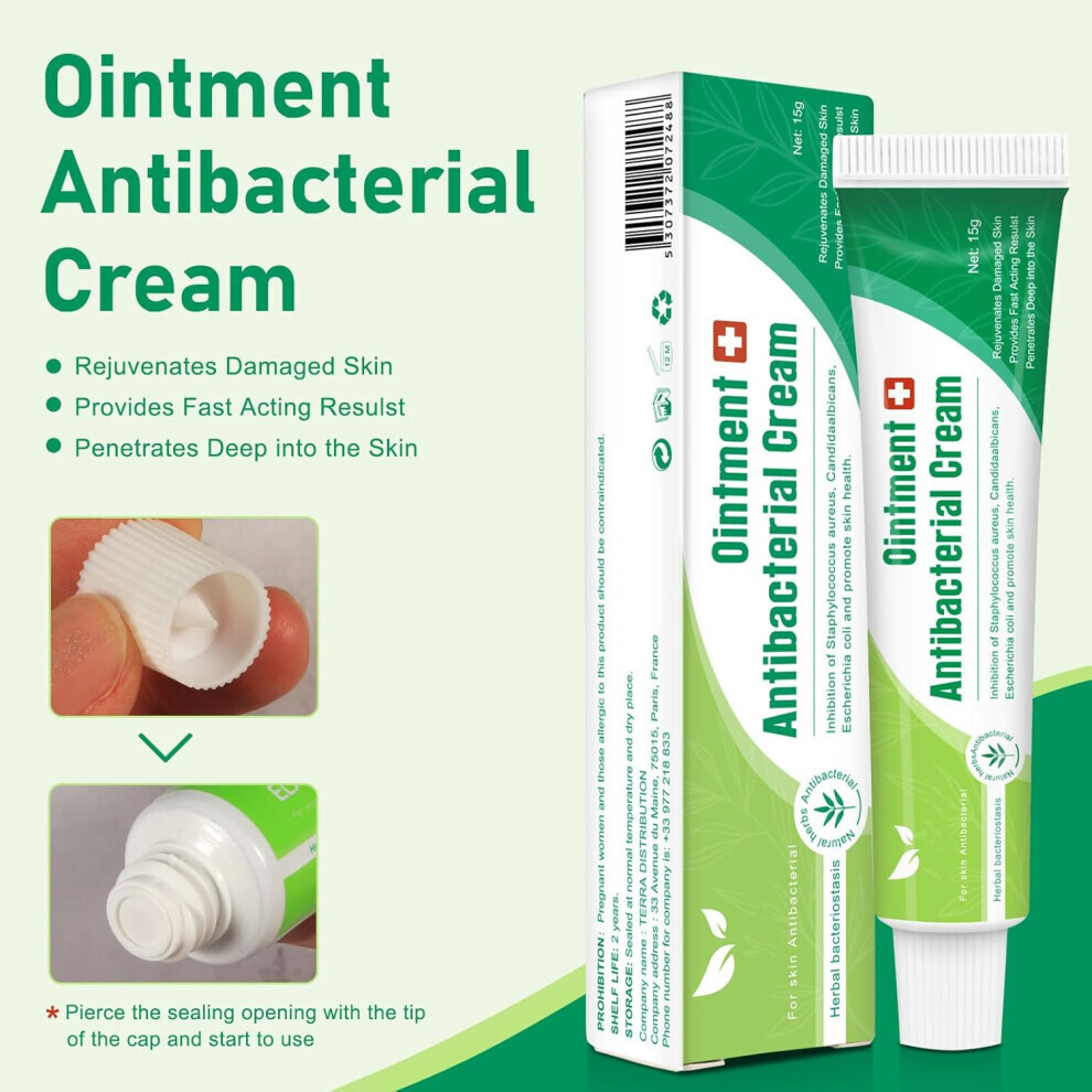 Antibacterial Cream for Skin Infection Disinfection Antibacterial Cream Anti Escherichia Coli Itchy Skin Relief for Adults