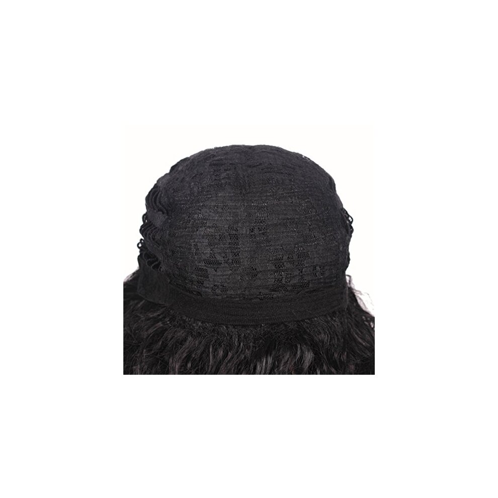 ColorGround Long Curly 80s Men Fashion Smart Rocker Style Wig