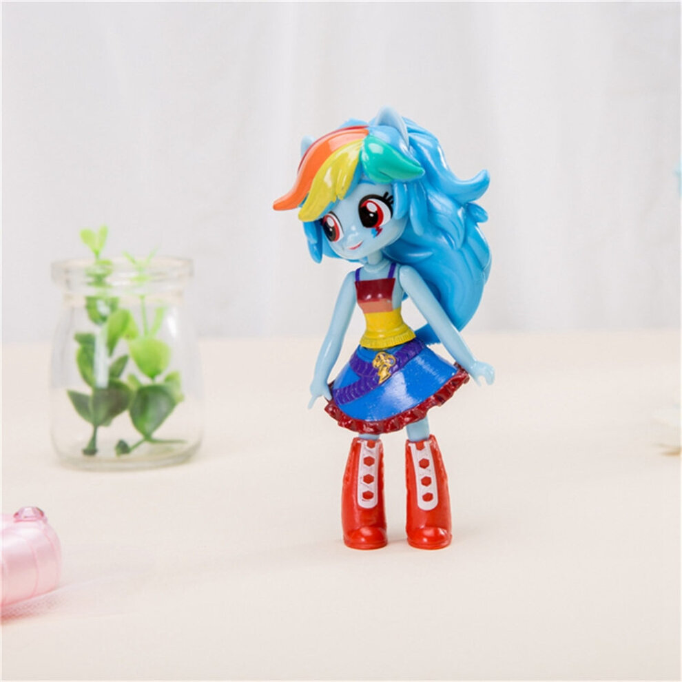 9PCS Equestria Girl Figures Monster High Dolls Toys Set Kids Gift