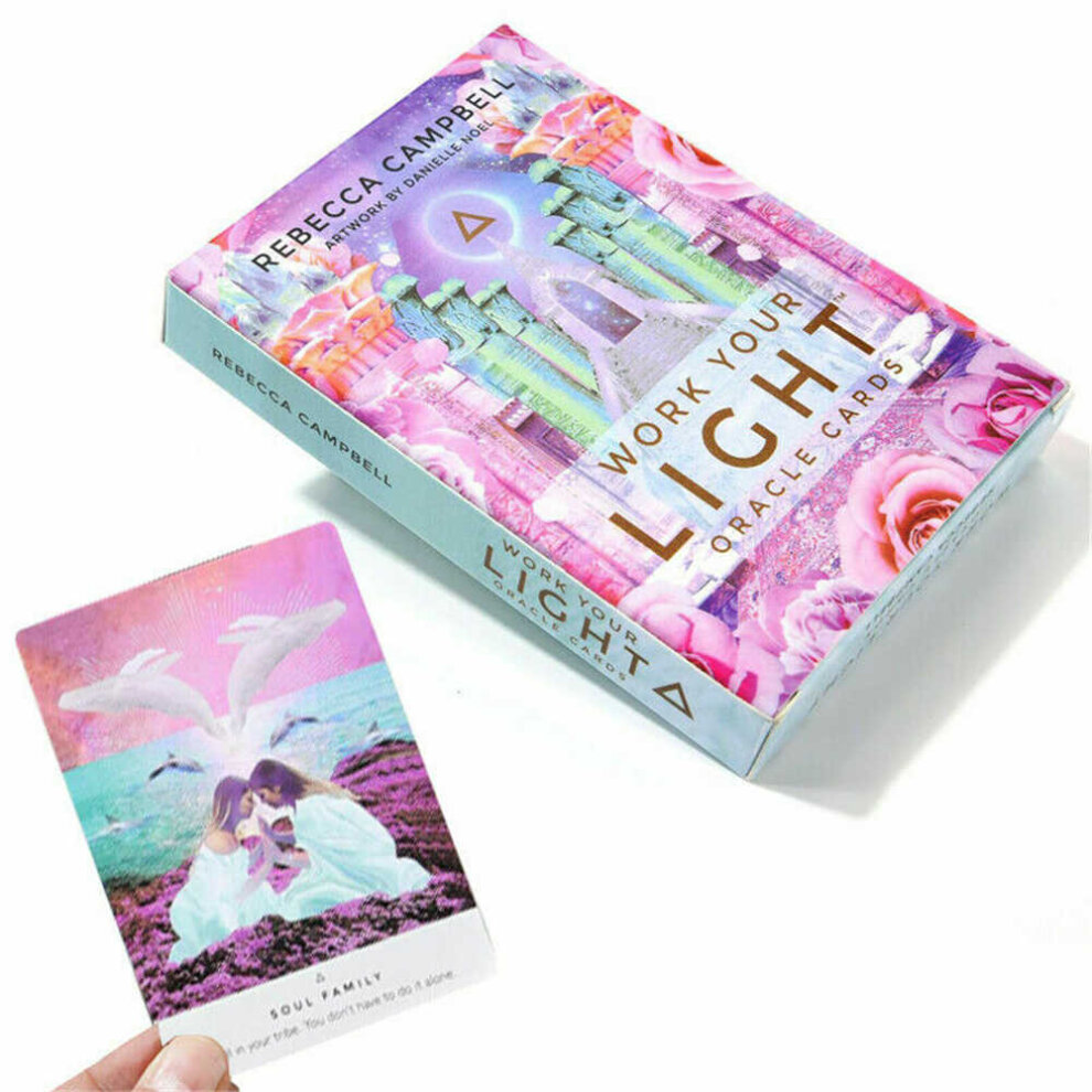 Tarot Card Work Your Light Oracle Cards 44 Card Deck and Guidebook Mind Body Spirit