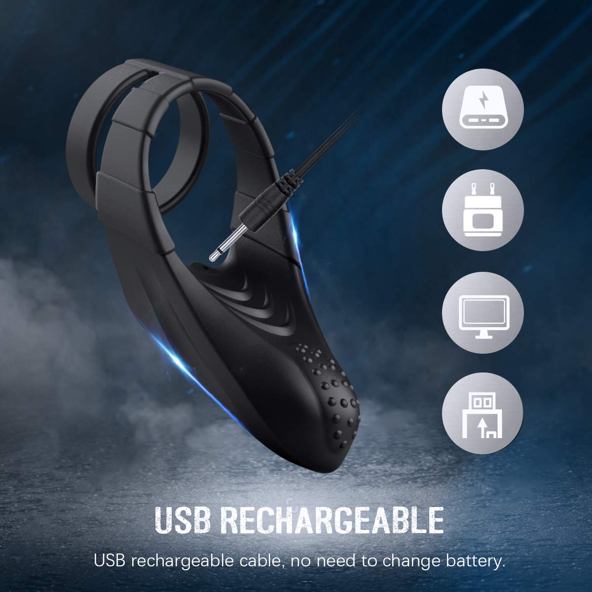 Vibrating Cock Ring Male Adult Anal Sex Toys Penis Rings Prostate Massager Massaging Wand Mens Vibrator Adult Toys for  Longer Harder Stronger Erection with 10 Vibration Modes Remote Control