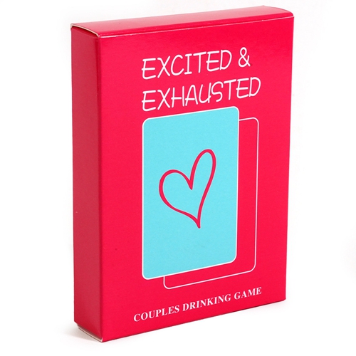 Excited and Exhausted Adult Party Drinking Games Couples Friends Game Night