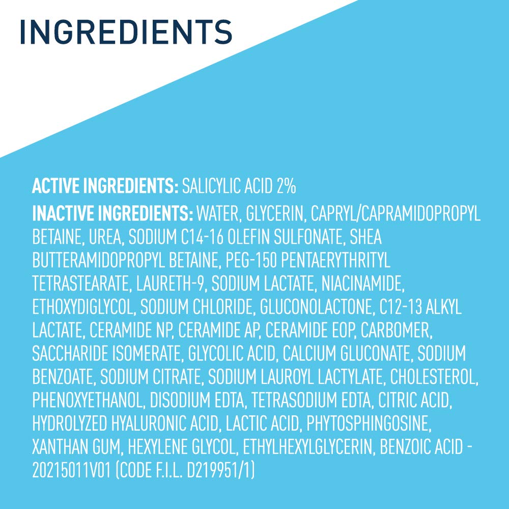 CeraVe Psoriasis Cleanser Treatment with Salicylic Acid for Dry Skin Itch Relief and Latic Acid for Exfoliation 237ml
