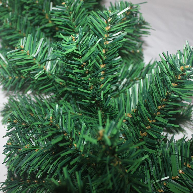 (Gold with Light) 9FT Pre Lit Christmas Garland LED Lights Wreath Xmas Decorations Ornaments Christmas Balls Wreath Christmas Wreaths Garlands and Plants