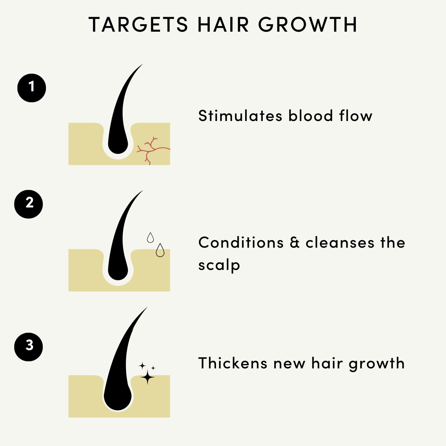 Hair Growth Oil Natural Hair Oil with Caffeine Biotin Castor Oil Argan Oil Coconut Oil and Rosemary Oil Effective Thickening MaskHair Loss Treatment