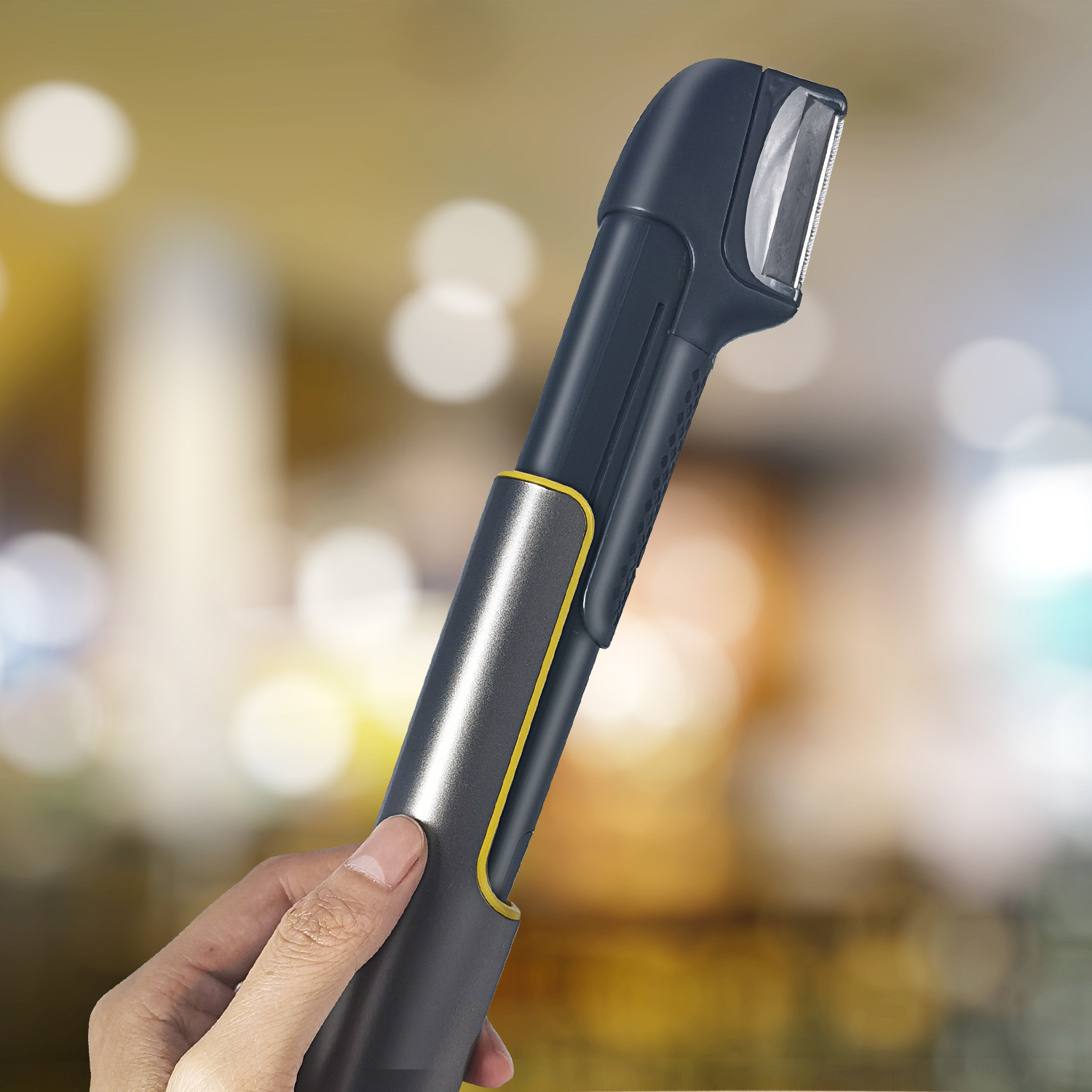Waterproof USB Rechargeable Body Hair Trimmer for Men Telescopic Shaver