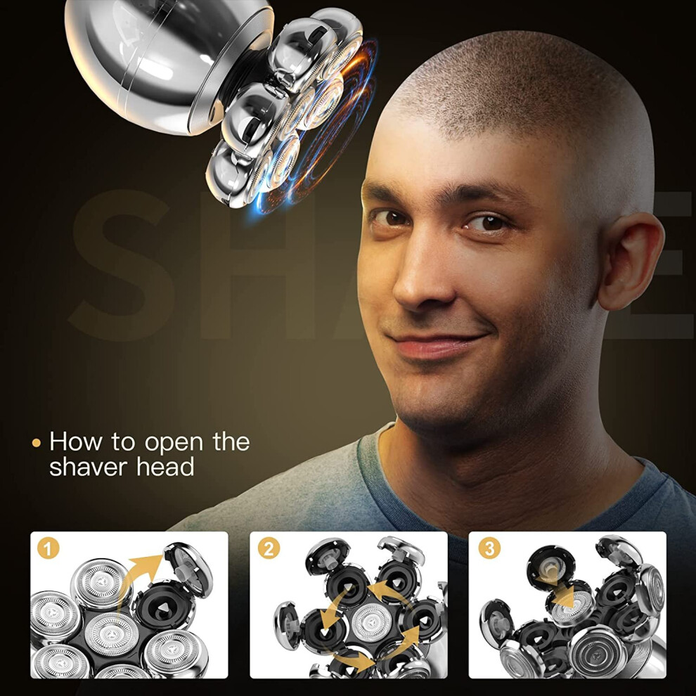 Head Shavers for Bald Men Electric Razor Wet Dry Cordless Skull Shaver