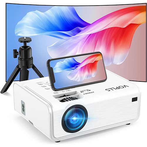 Electric Keystone 6D 4P Projector 4K 5G WiFi Bluetooth Projector 18000L Native 1080P Projector with PPT Zoom Outdoor Projector for TV Stick iOS Android