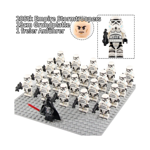 21Pcs Fit Lego Star Wars Empire Storm Trooper Minifigures Building Blocks Kids Toys