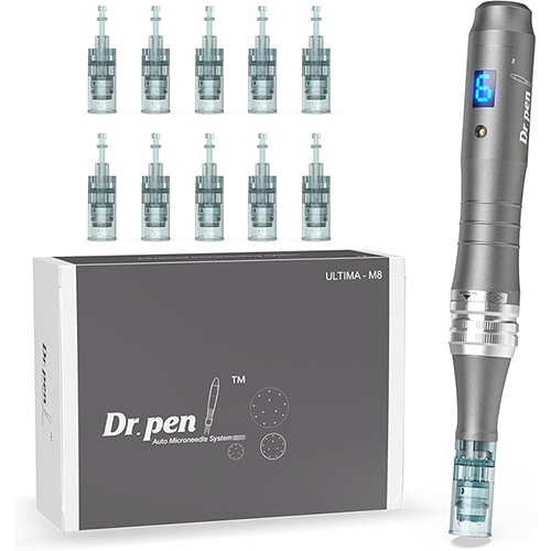 Dr.Pen M8 Microneedling Pen Wireless Micro Needling Devices Skin Care Tool Kit Face Body Acne Scars Wrinkles 5pcs 16pin 5pcs 36pin Replacement Cartridges
