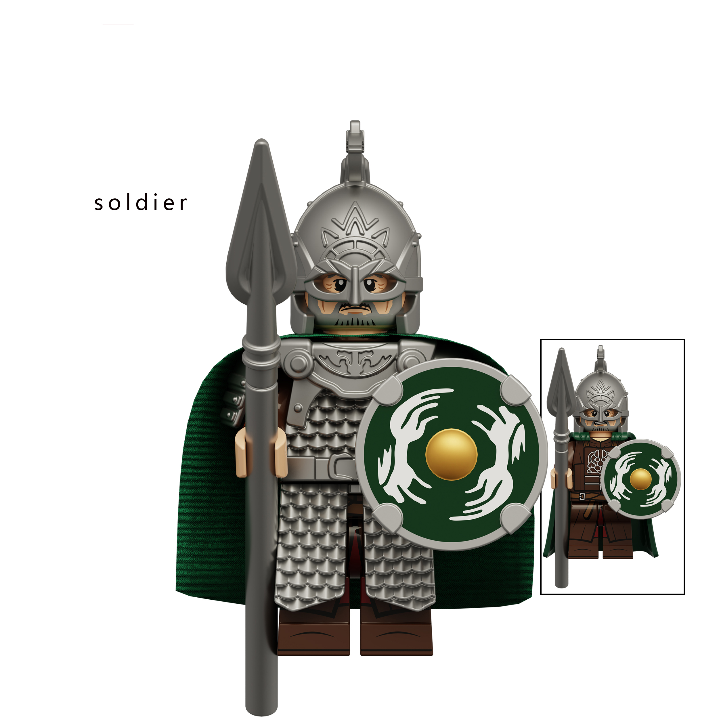 6PCS MOC Minifigures Building Block Toys Ancient Knights Medieval War Horses Princess Soldier Spear Axe Sword Accessories Action Figures Weapon Toys For Kids Fit Lego