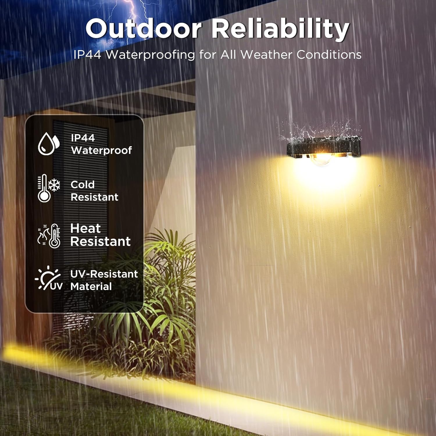(8 pcs) Solar Fence Lights Outdoor Garden Linear Light Effect Solar Step Lights with Warm White 11 RGB Modes Auto On Off IP44 Waterproof Spotlights Stair Wall Patio 