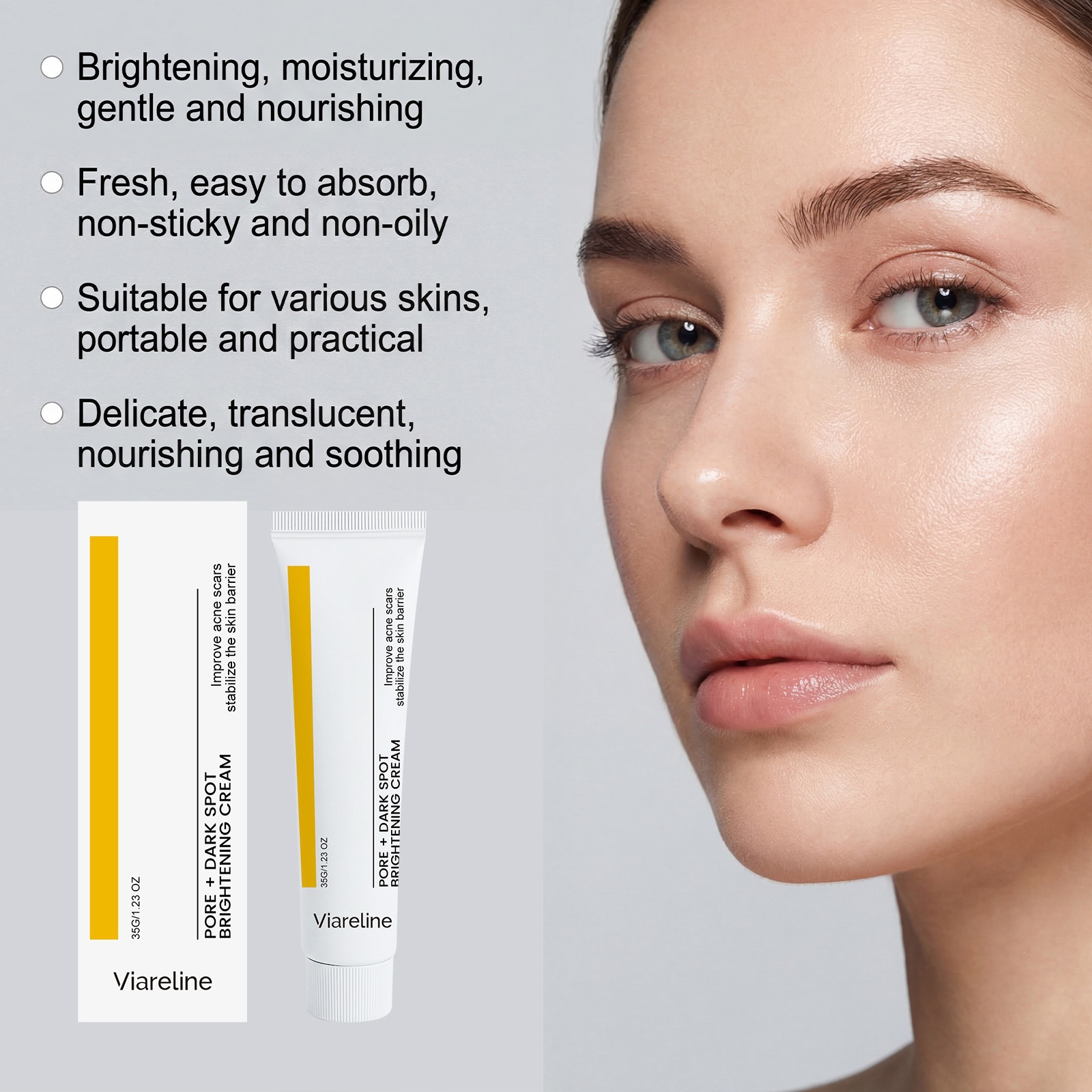 Facial Care Cream For Brightening Hydrating And Softening Daily Skin Moisturizer