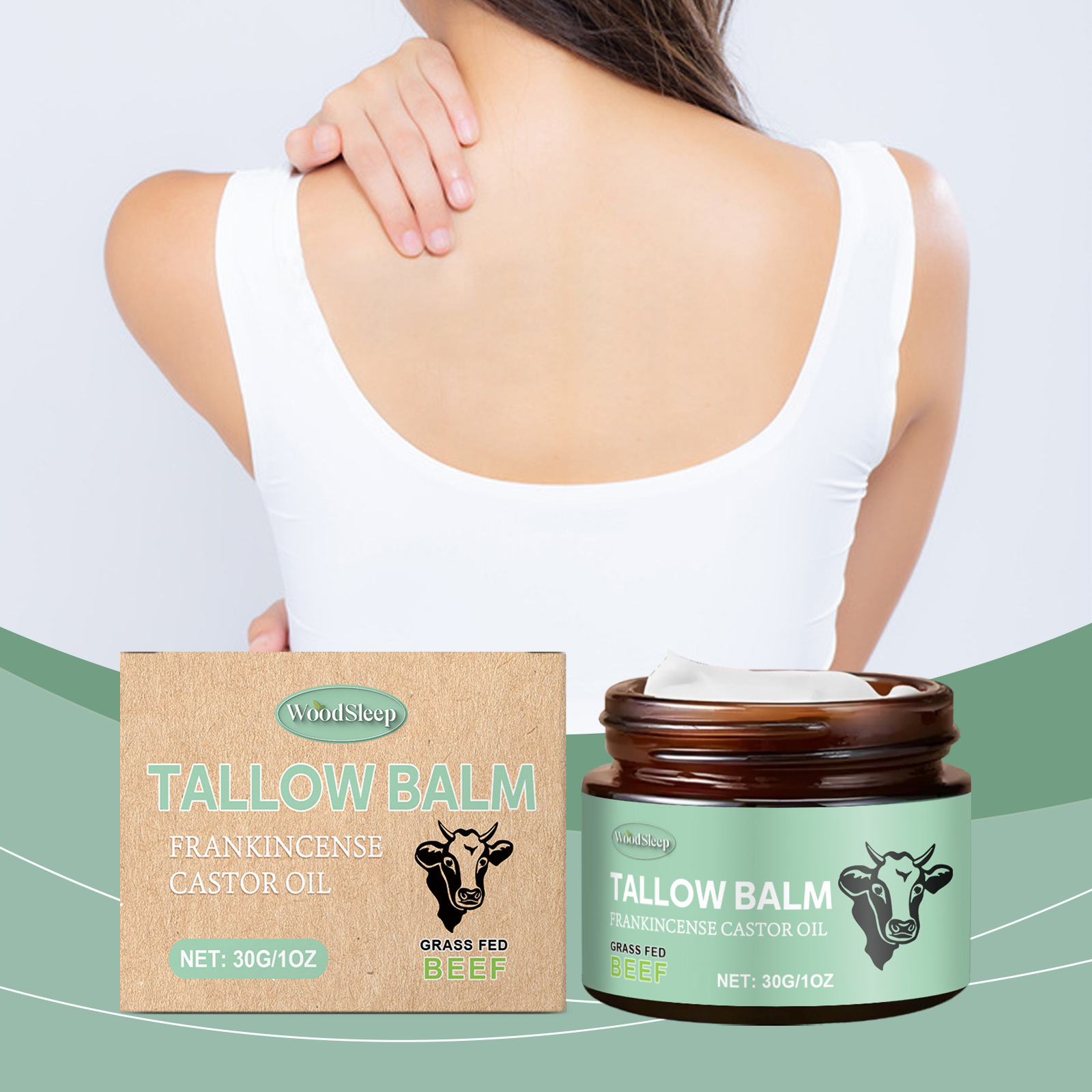 Tallow Skin Moisturizing Cream Soothing Dry Skin Nourishing Hydrating Daily Body Care Treatment