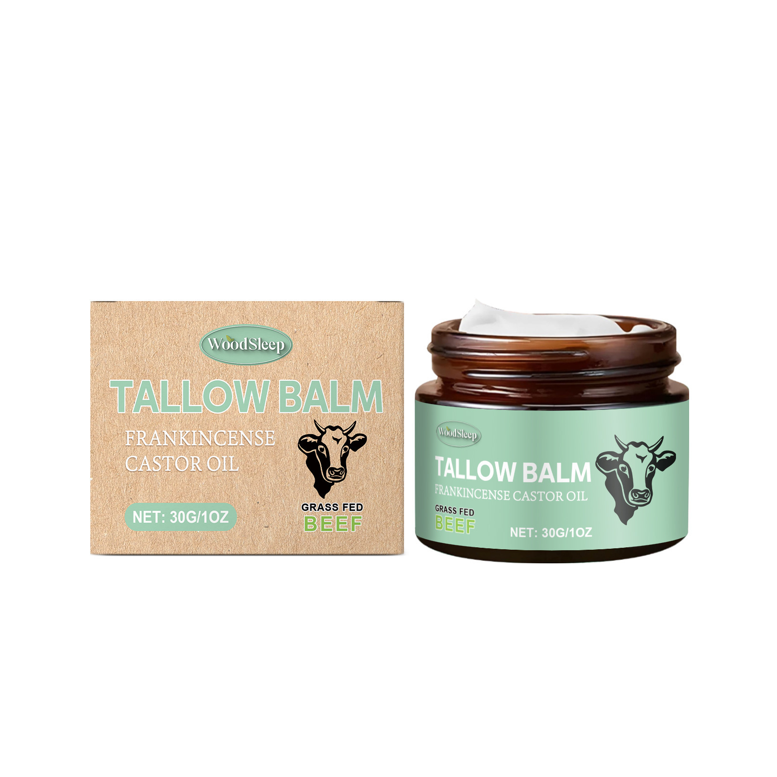 Tallow Skin Moisturizing Cream Soothing Dry Skin Nourishing Hydrating Daily Body Care Treatment