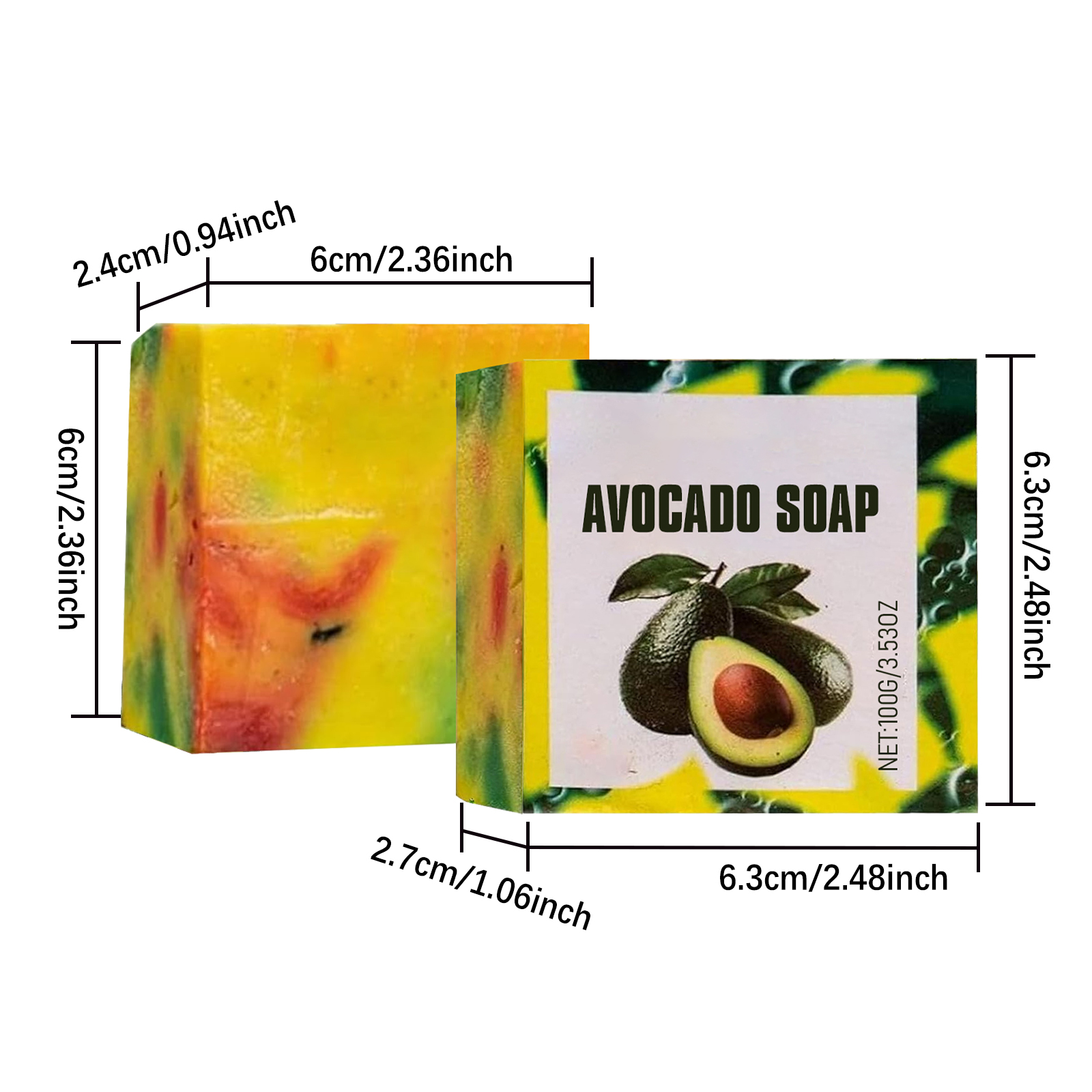 Avocado Bath Soap Mild Moisturizing Hydrating Cleansing Pores Refreshing Non Sticky For Body Washing