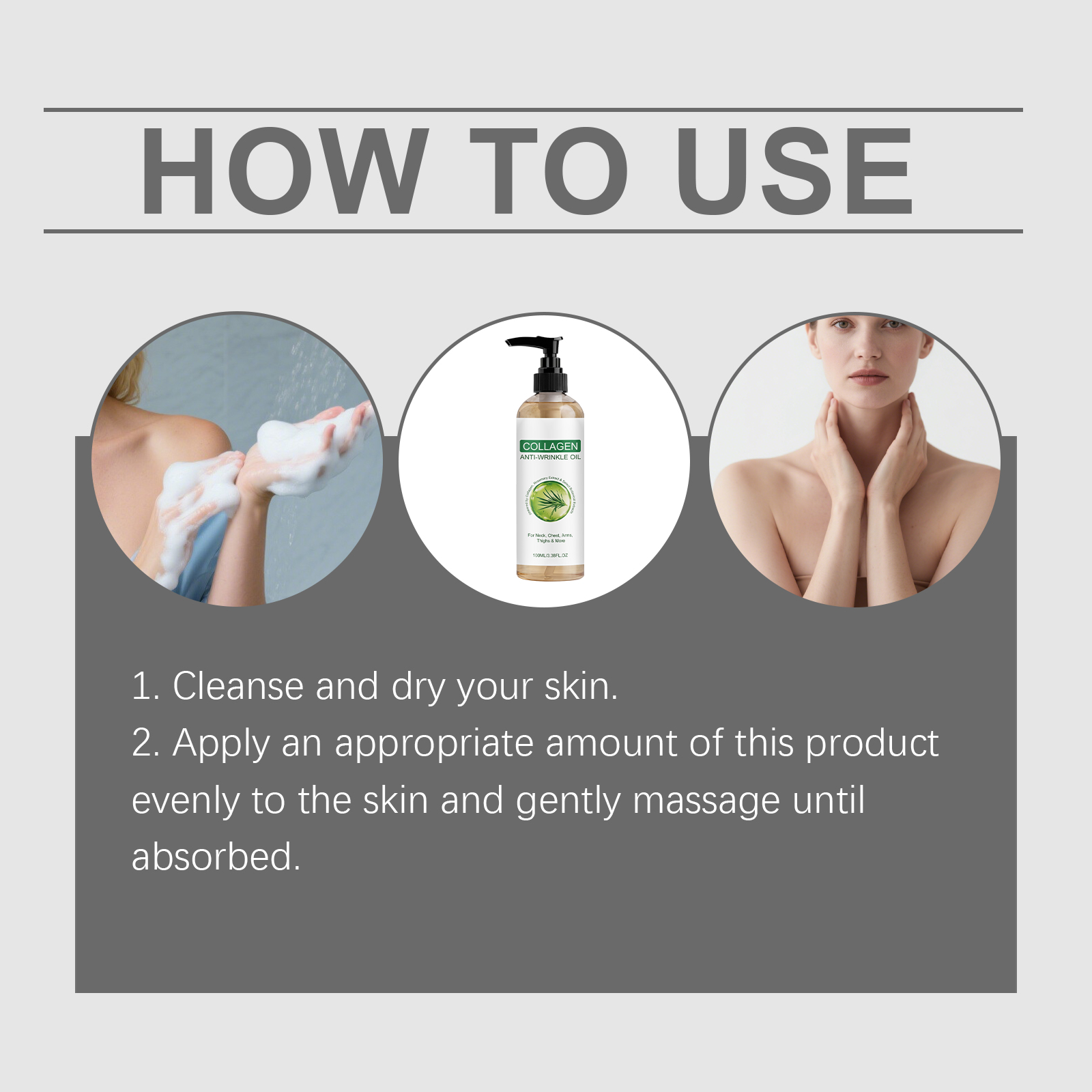 Collagen Moisturizing Hydrating Soft Silky Light Care Oil For Dry Skin Daily Body Nourish Maintain Smooth