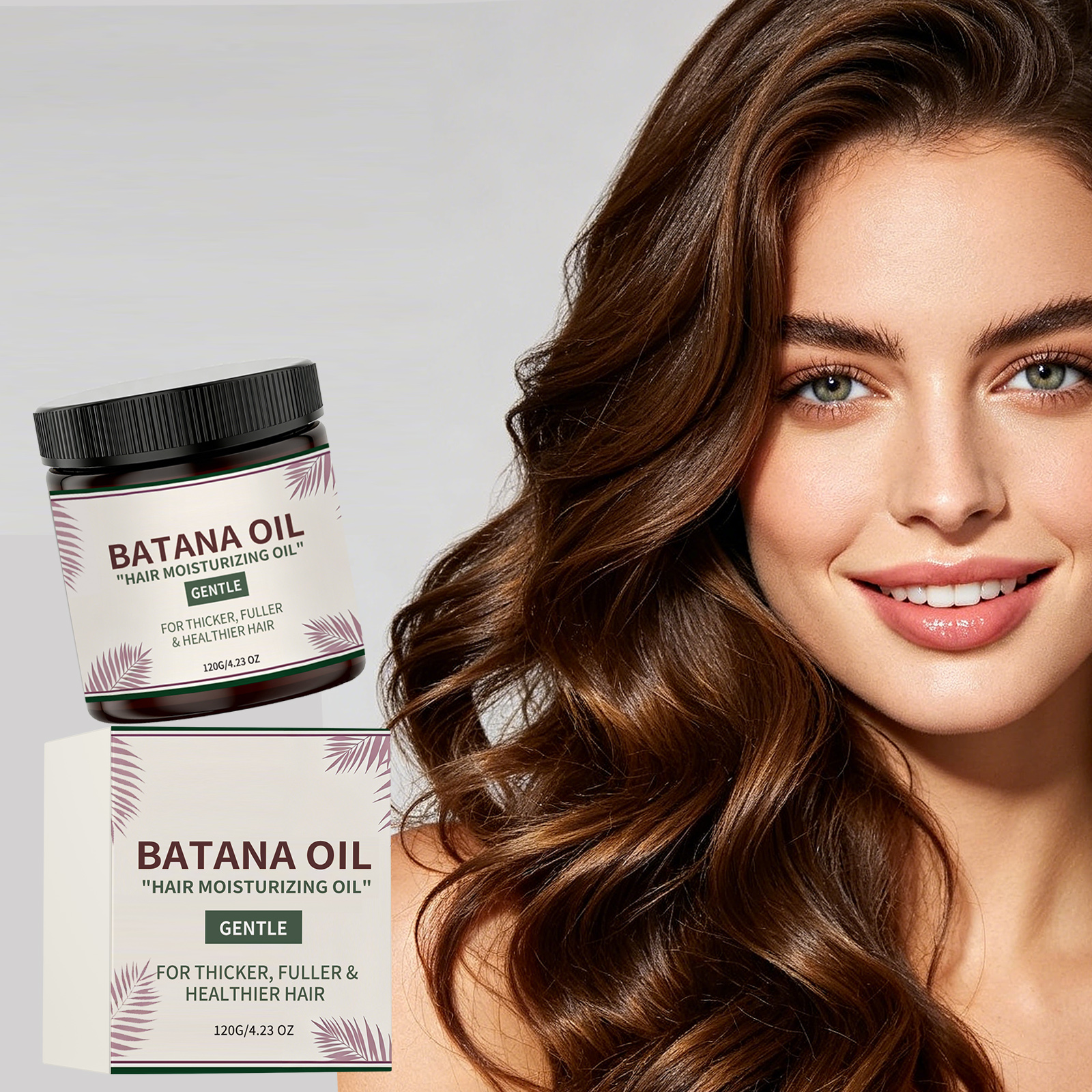 Batana Oil Hair Cream Daily Mild Care Scalp Cleansing Treatment Light Soft Smooth Hair Nourish Tender Soothe