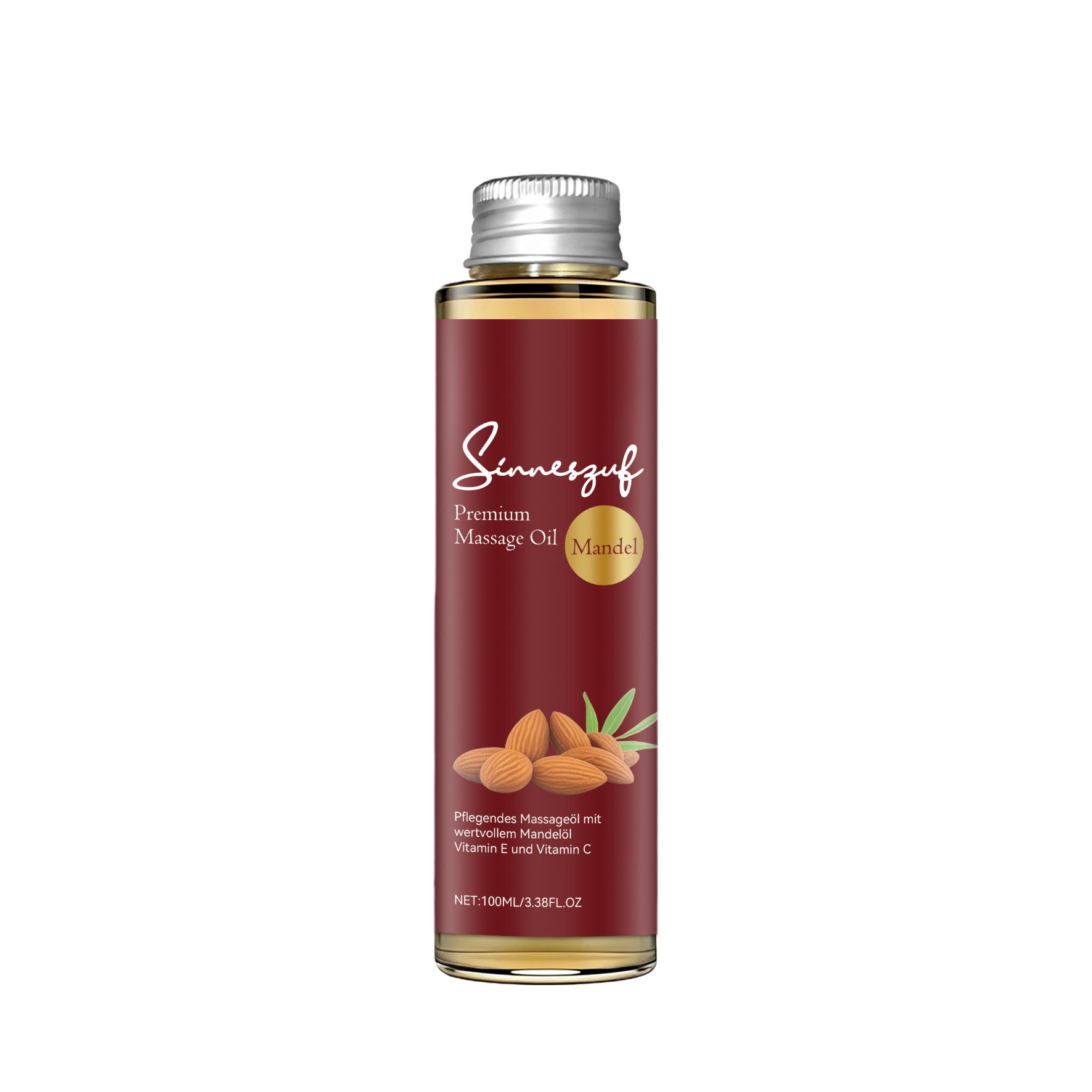 Body Massage Oil Daily Mild Moisturizing Skin Care Nourishing Almond Ingredient For Whole Skin Use