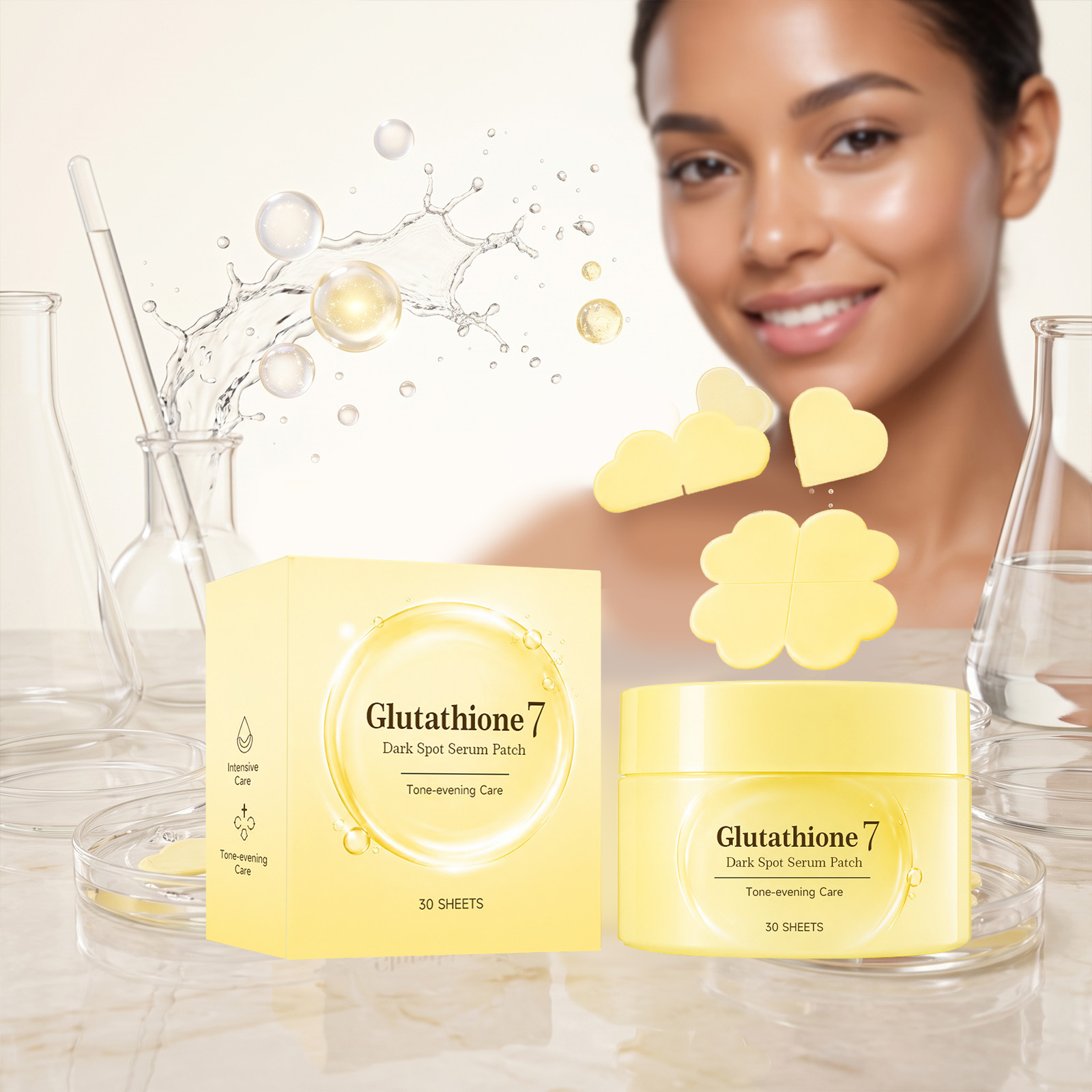 Glutathione Balancing Skin Essence Patch Daily Mild Hydrating Close Fitting Moisturizing Brightening Multi Nourishing Facial Care