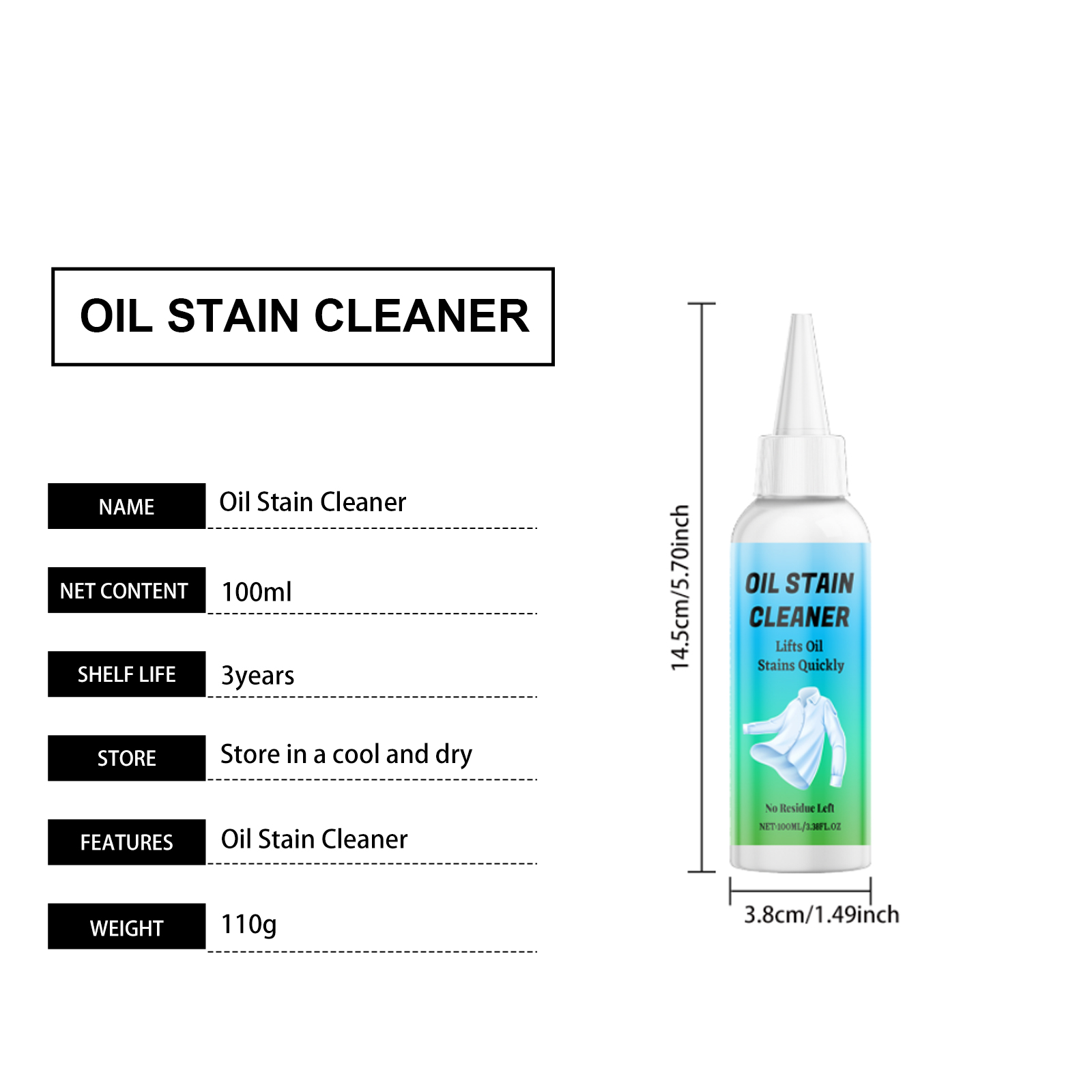 Clothing Cleaning Spray Mild Stain Removal Neat Fresh Long Lasting Fragrance Daily Fabric Care For All Garment Types