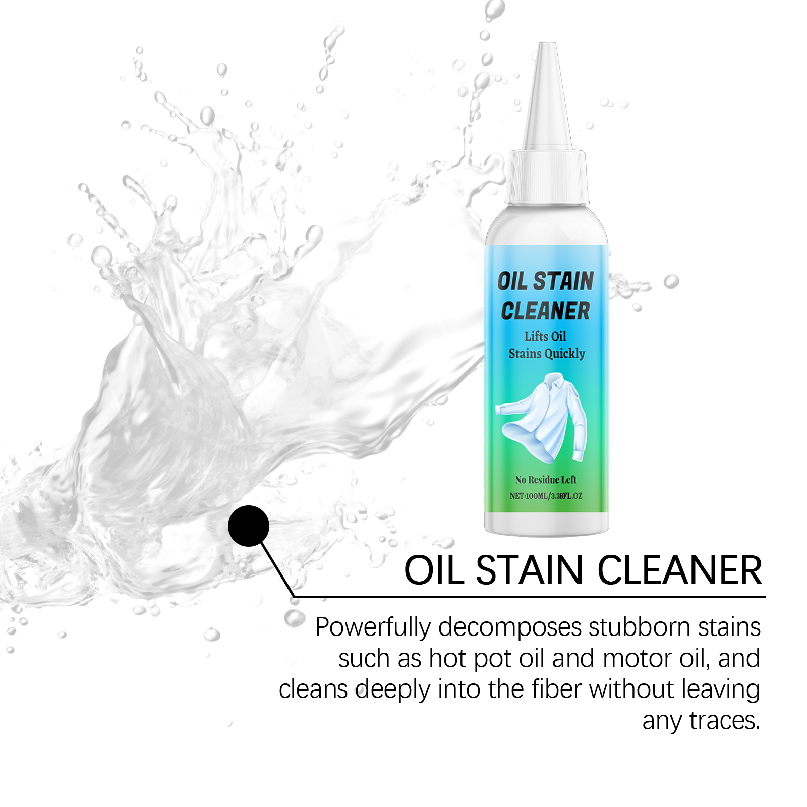 Clothing Cleaning Spray Mild Stain Removal Neat Fresh Long Lasting Fragrance Daily Fabric Care For All Garment Types