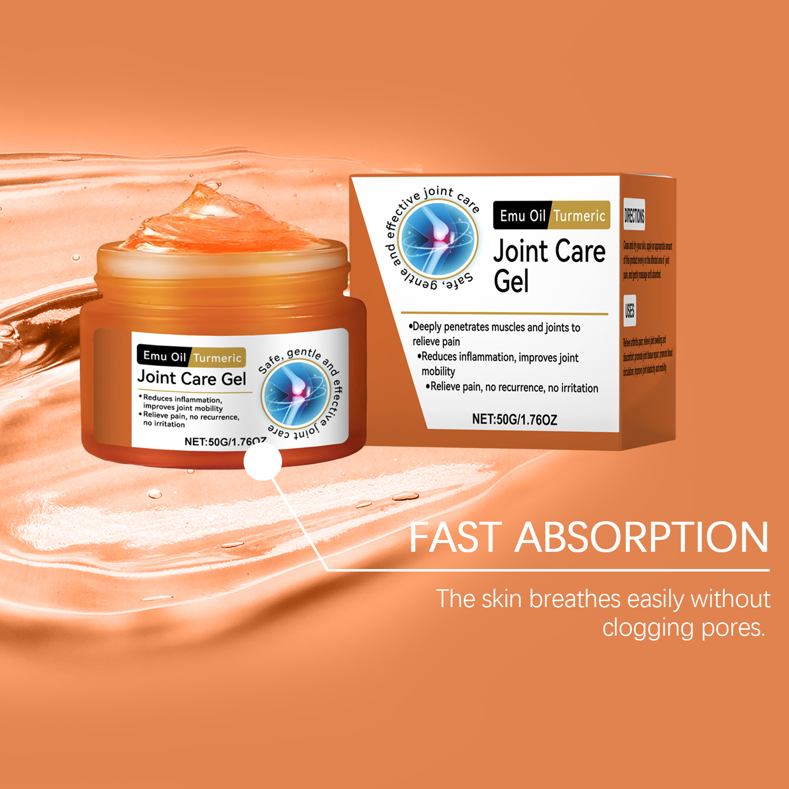 Joint Care Gel External Smearing Massage Skin Care For Knee And Whole Limb Joint Discomfort