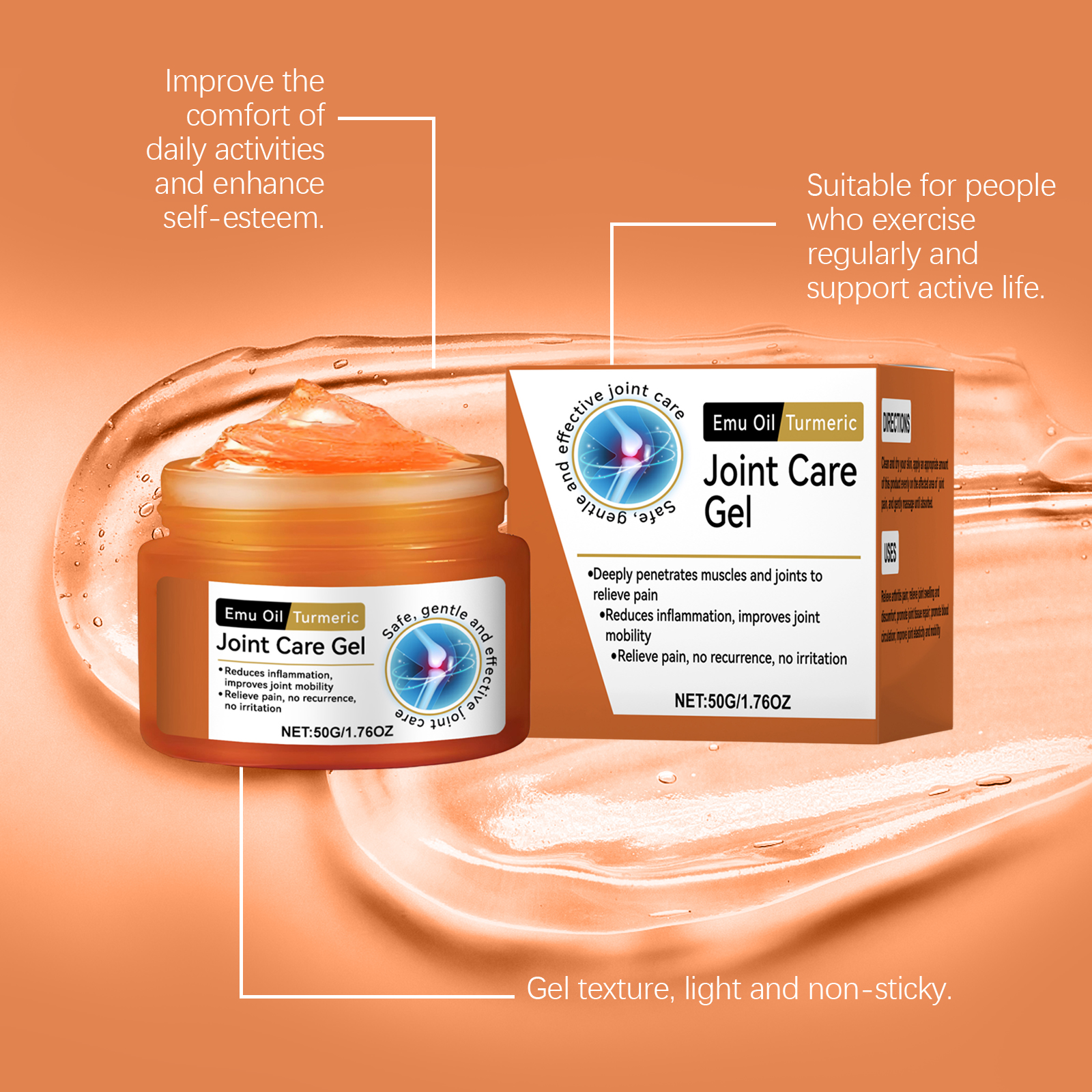 Joint Care Gel External Smearing Massage Skin Care For Knee And Whole Limb Joint Discomfort