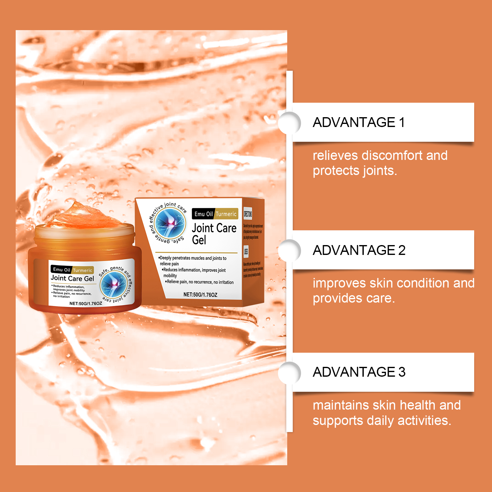 Joint Care Gel External Smearing Massage Skin Care For Knee And Whole Limb Joint Discomfort